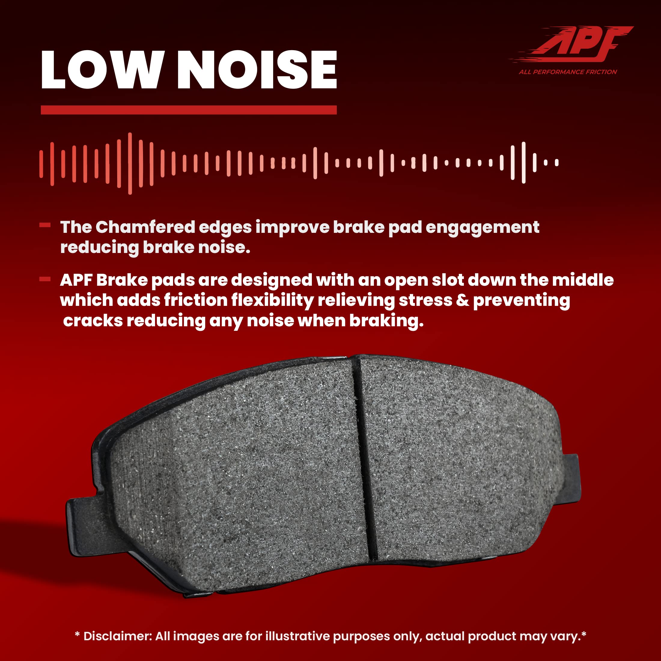 Ceramic Carbon Fiber Brake Pads for 2008-2014 GMC Yukon - Front & Rear Set | OEM Fit | Low Noise & Dust Free | 10 Year Warranty | 8 Pads Included | Perfect for Daily Driving & Off-Road Adventures
