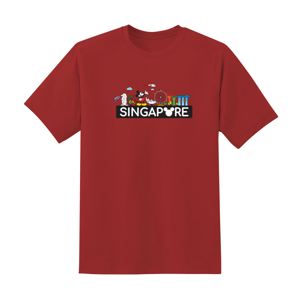 Goldwood Mickey Love SG Small Skyline T-Shirt for Adults - Casual Wear & Disney Fan Gift