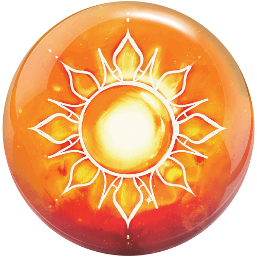 Brunswick Sun and Moon Viz-A-Ball Bowling Ball - High Performance Reactive Resin for Strikes & Spares - Perfect for League Play & Casual Bowling Nights