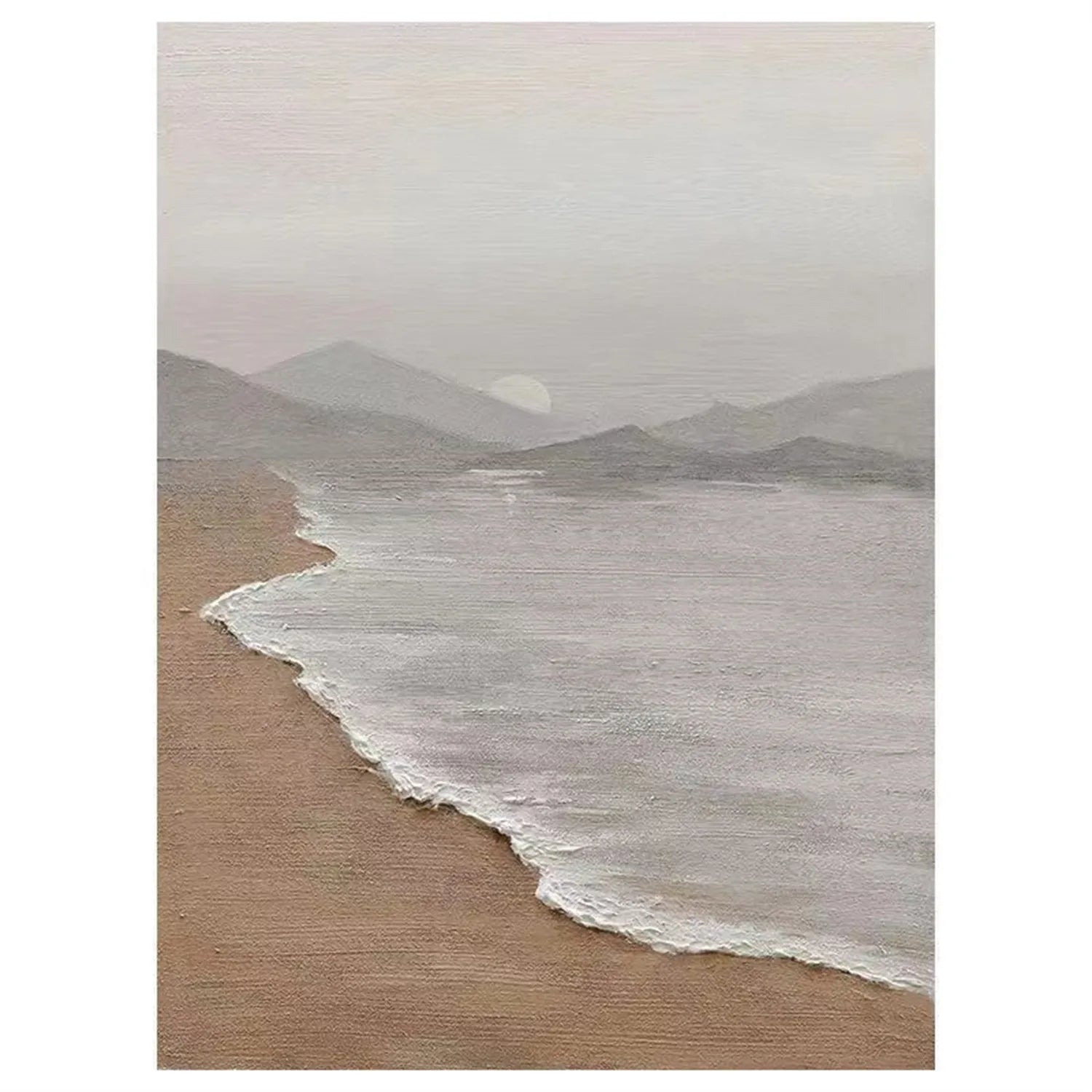 Ocean and Sky Painting #OS 194 - Handmade Wall Art for Home & Office Decor - Perfect for Living Room, Bedroom, or Office