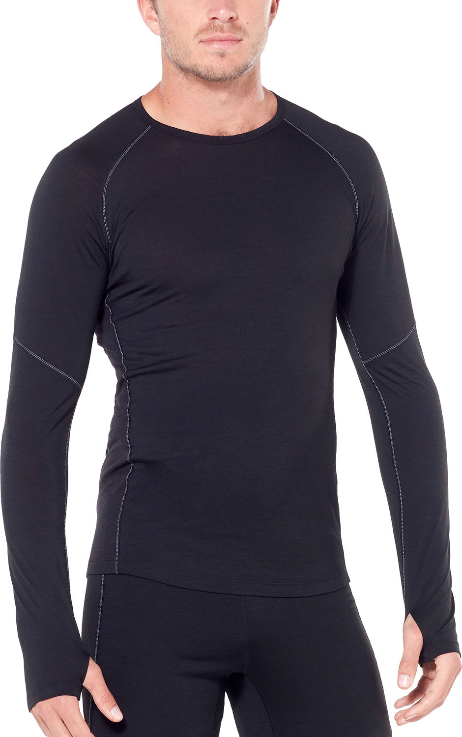 150 Zone Long Sleeve Crew Neck Thermal Shirt for Men - Moisture Wicking Base Layer for Cold Weather, Hiking & Outdoor Activities