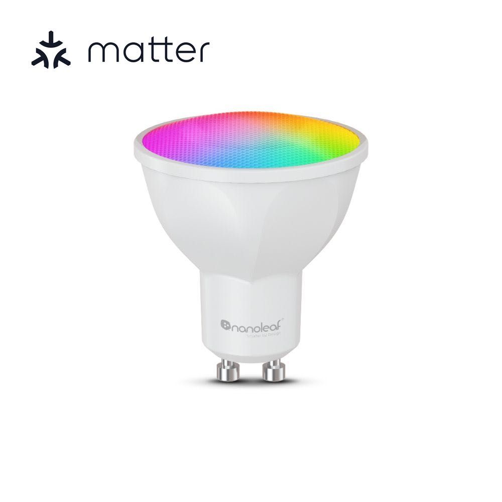 Nanoleaf Essentials Smart Bulb GU10 - Matter Compatible LED Light Bulb for Smart Home, Dimmable & Energy Efficient - Perfect for Living Room, Bedroom & Kitchen Lighting