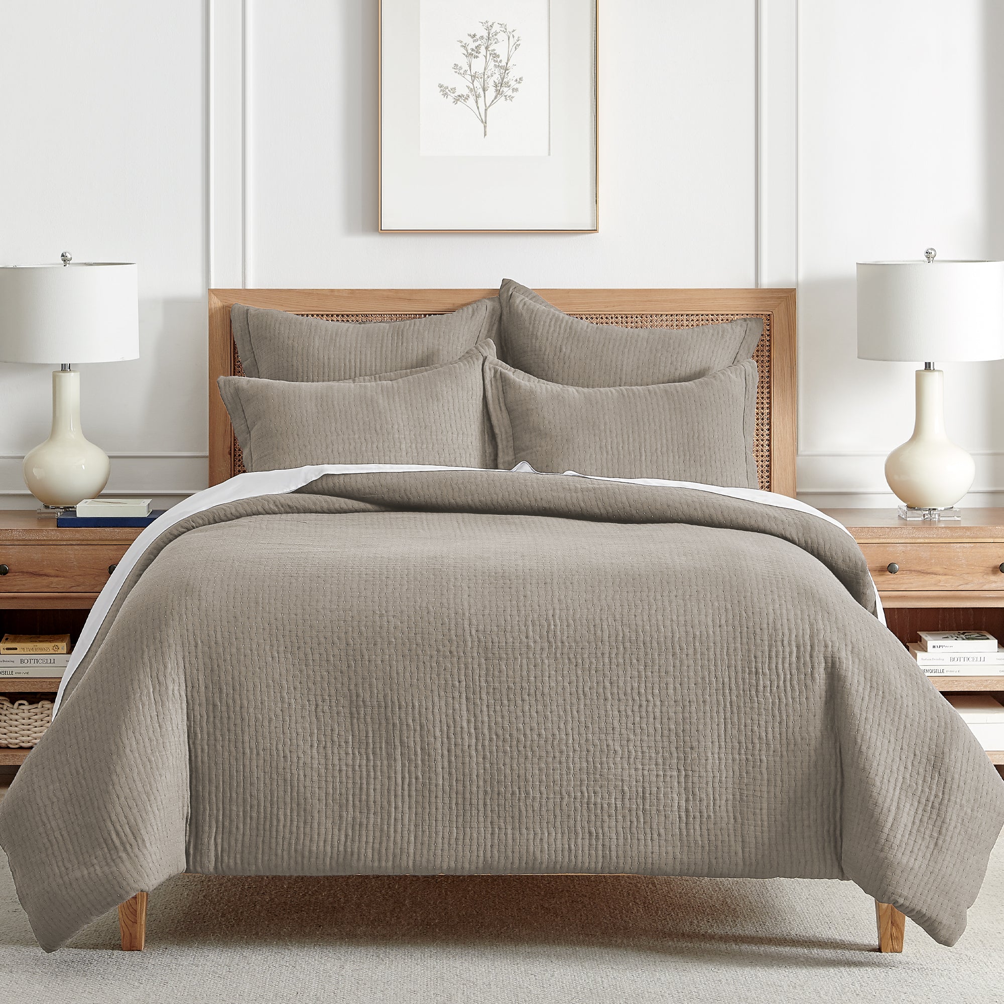 Reedeluxe Premium Muslin Comforter Set - Ultra Soft Breathable Bedding for All Seasons | Perfect for Nursery, Guest Room & Master Bedroom Decor