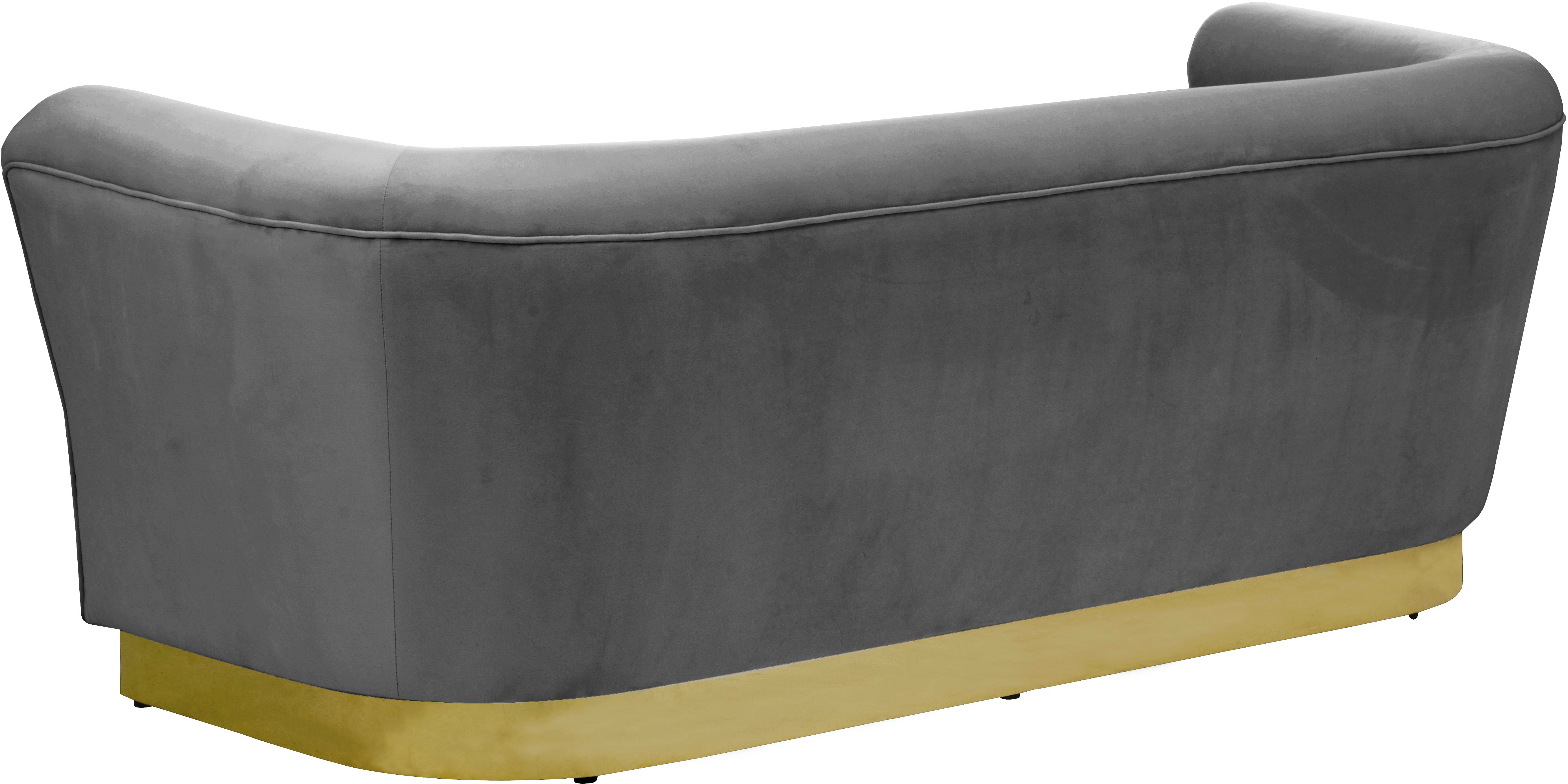 Luxury Bellini Velvet Sofa - Modern Plush Upholstered Couch for Living Room, Lounge & Home Decor - Soft Comfortable Sectional Sofa for Apartment, Dorm or Office
