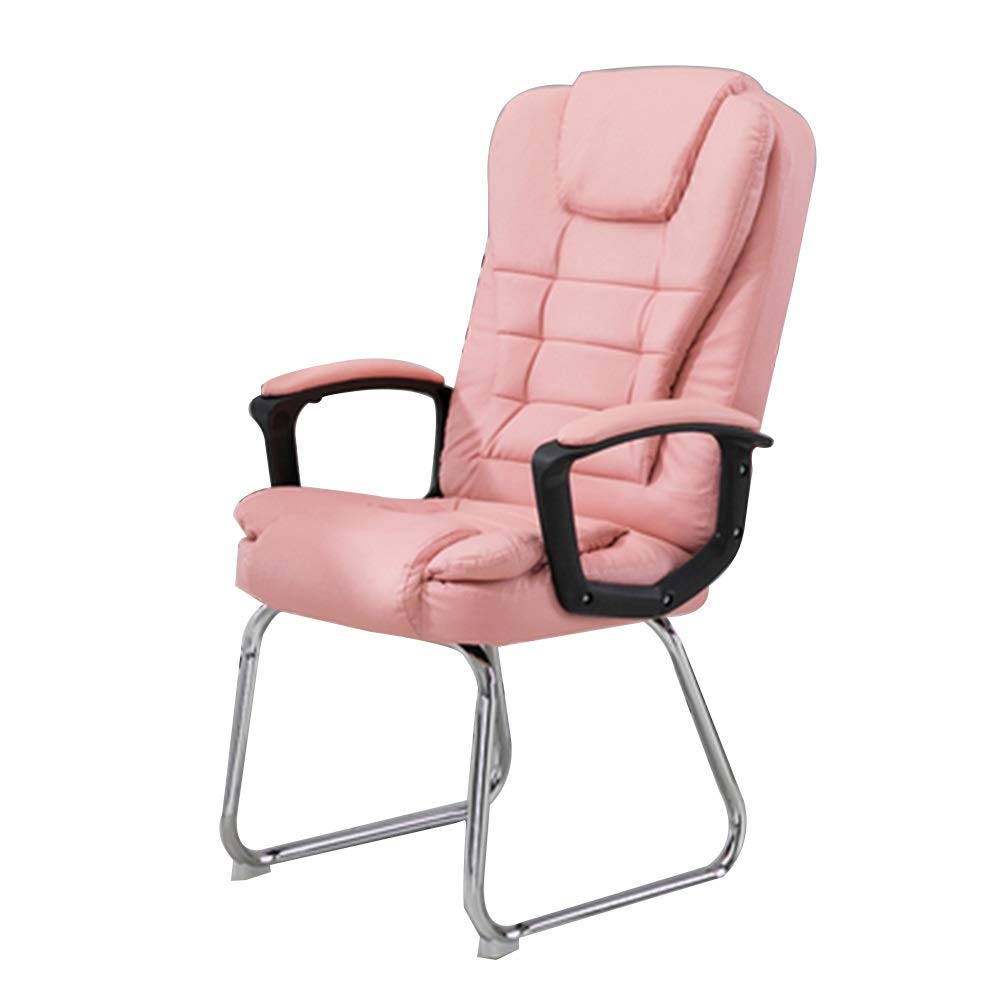 Premium High-Back PU Leather Gaming Chair - Ergonomic Office Desk Chair with Double-Layered Design for Home, Office & Student Dormitory (Pink) - Perfect for Long Gaming Sessions, Work & Study Comfort