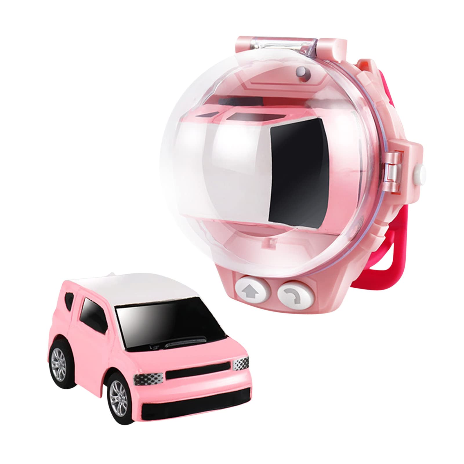 2022 Mini Remote Control Car Watch Toy - 2.4GHz RC Electric Toy Car with Detachable Wristband, Fun Gift for Kids Boys & Girls (Pink) - Perfect for Indoor Play, Birthday Presents & STEM Learning