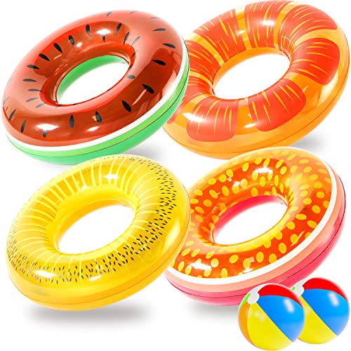 Grapefruit, Passion fruit, Kiwi fruit, Watermelon Pool Floats