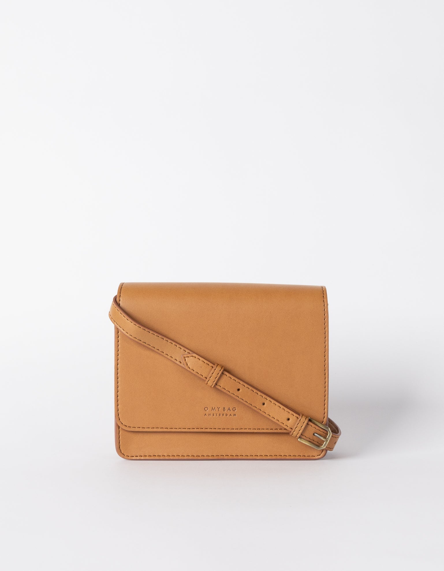 Mini Audrey Apple Leather Vegan Crossbody Bag for Women | Brown | Stylish & Eco-Friendly Purse for Everyday Use, Work & Travel