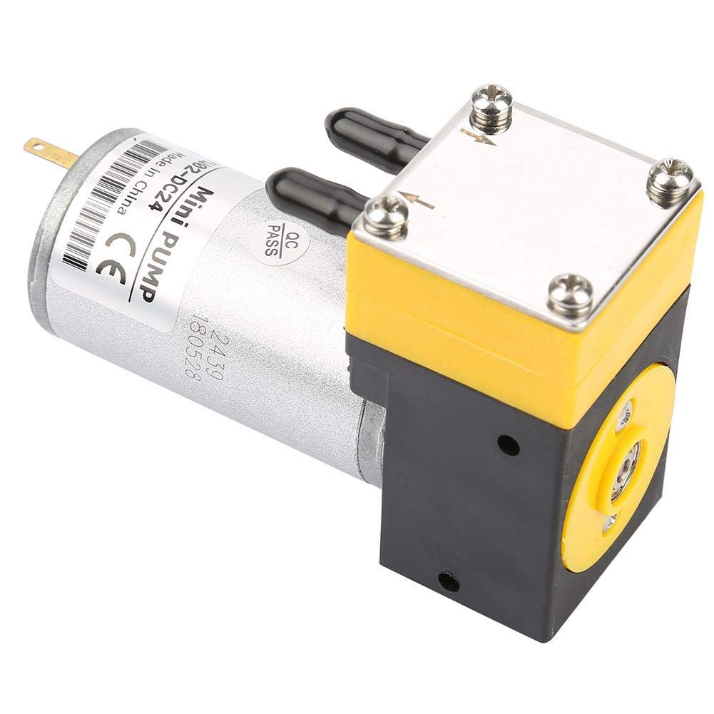 24V Mini Diaphragm Pump 0.4-1L/min - Air & Liquid Transfer Vacuum Pump for Aquariums, Medical Devices & Laboratory Equipment