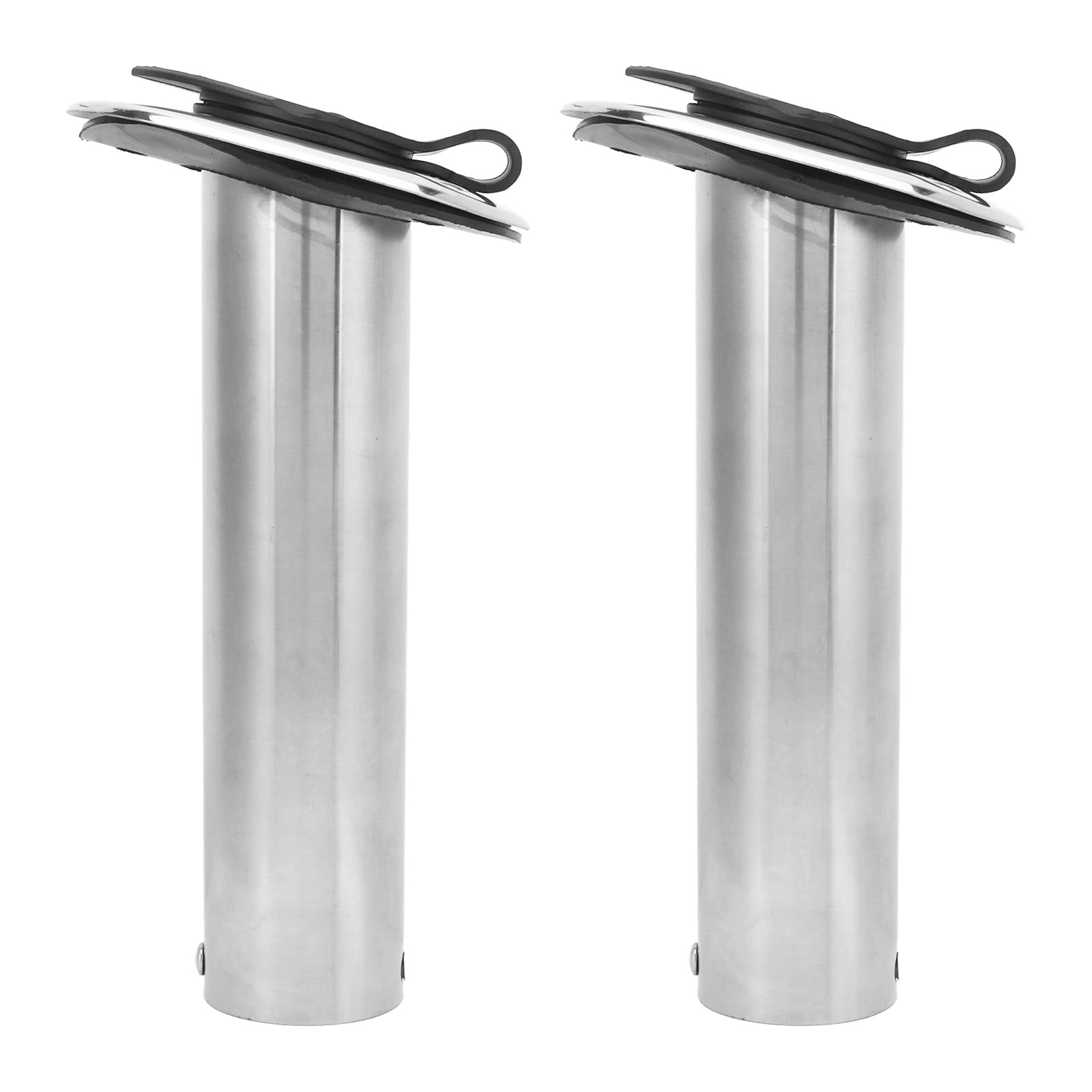 316 Stainless Steel Flush Mount Fishing Rod Holder - 1 Pair, High Hardness & Corrosion Resistant for Yachts, Boats, Kayaks - Perfect for Saltwater & Freshwater Fishing