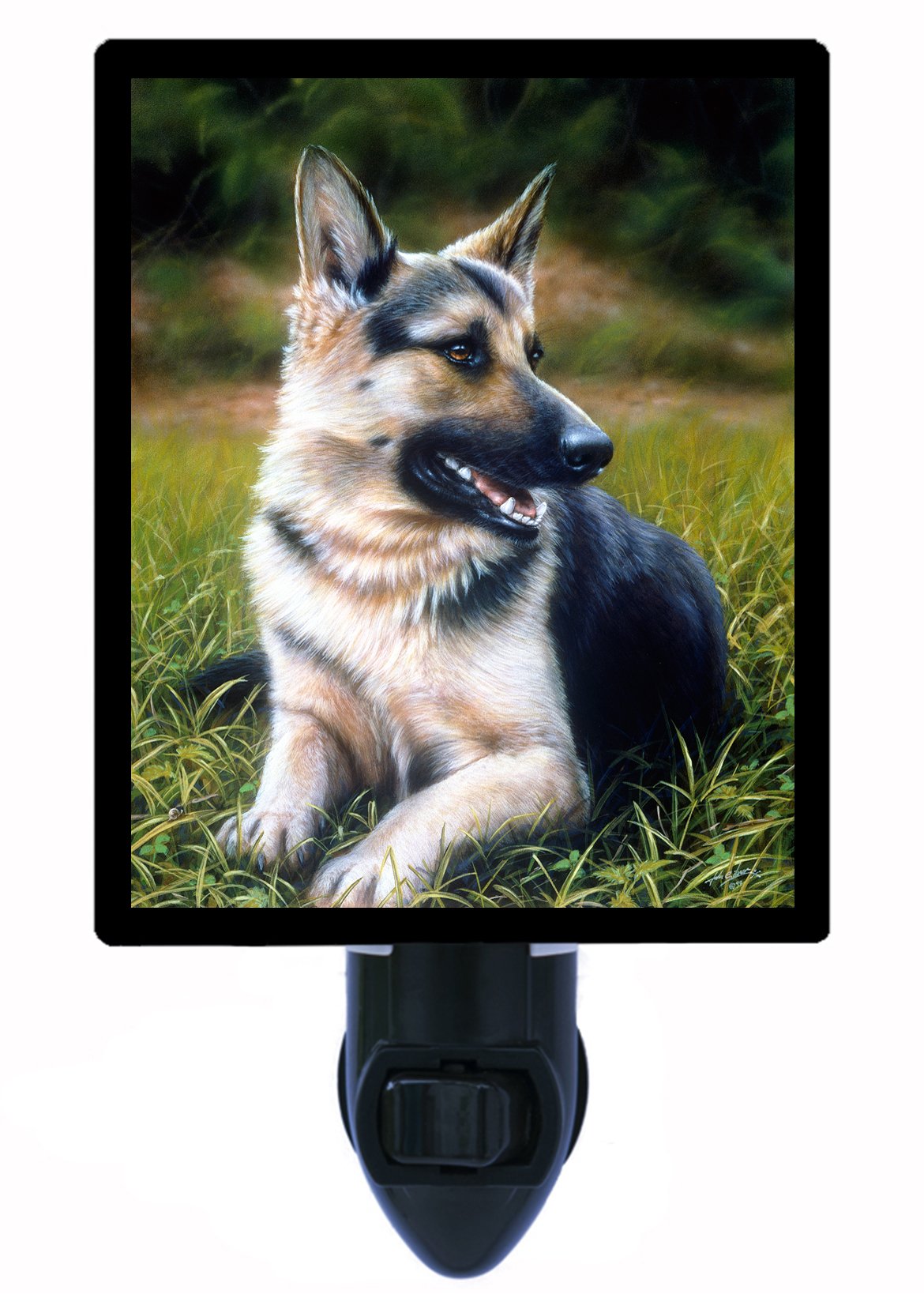 Rinnie German Shepherd Dog LED Night Light - Soft Glow for Bedroom, Nursery, or Pet Area - Perfect for Nighttime Safety & Comfort