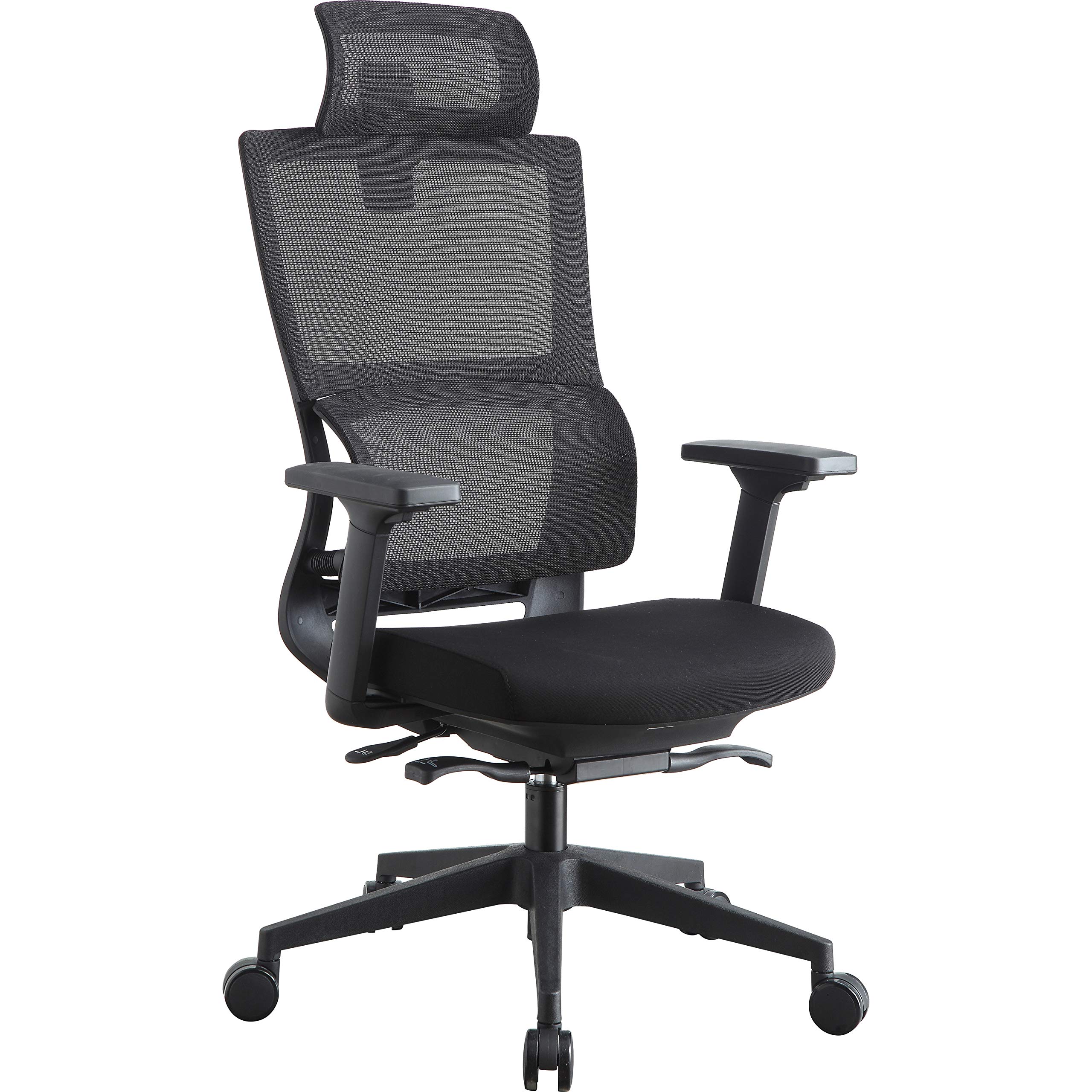 Lorell Ergonomic High Back Mesh Office Chair with Adjustable Headrest - Perfect for Home Office, Gaming & Workspace Comfort