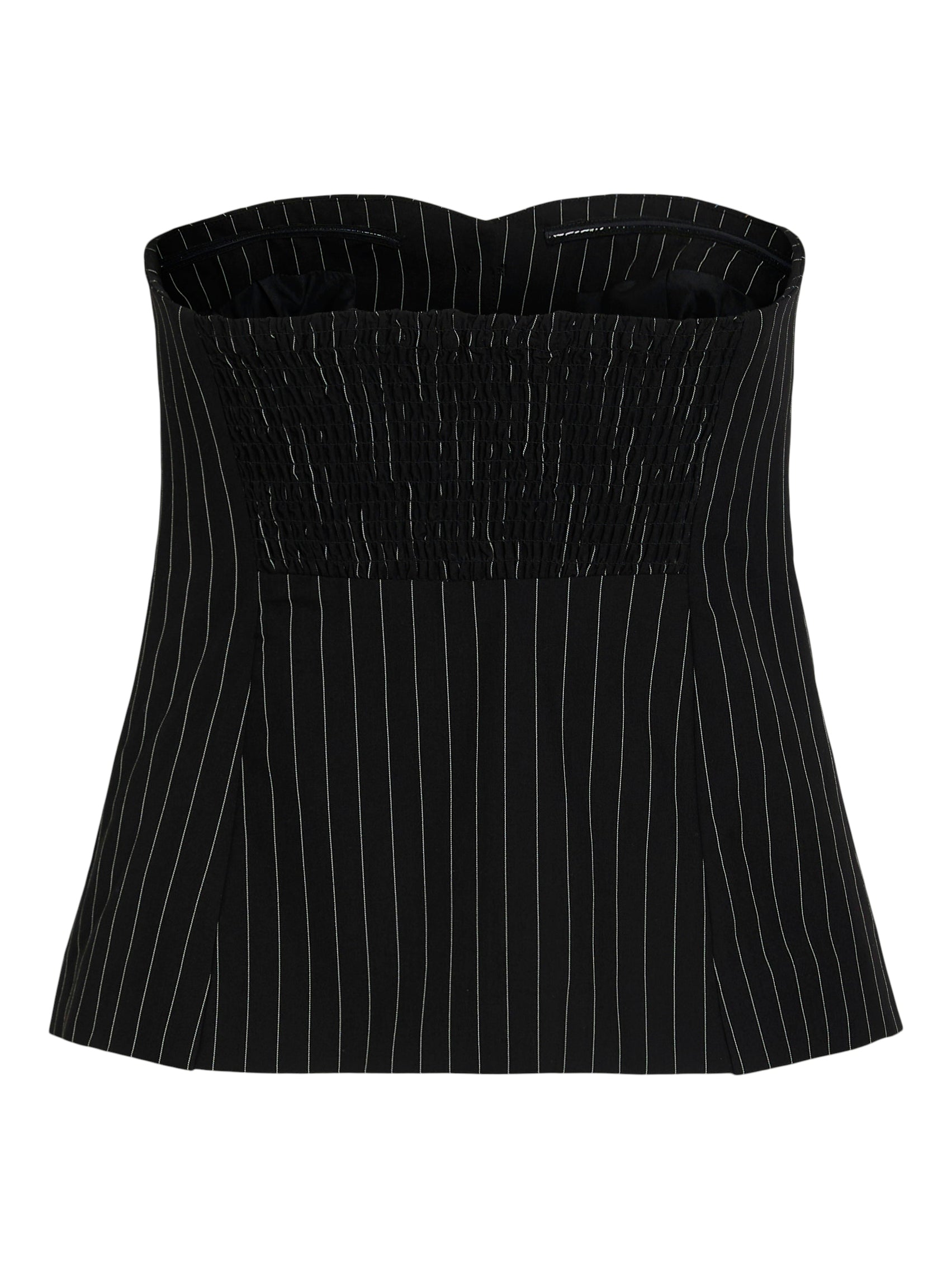 Kanda Bandeau Top for Women - Black & White Pinstripe Strapless Tube Top | Summer Beachwear, Music Festival, Night Out Fashion