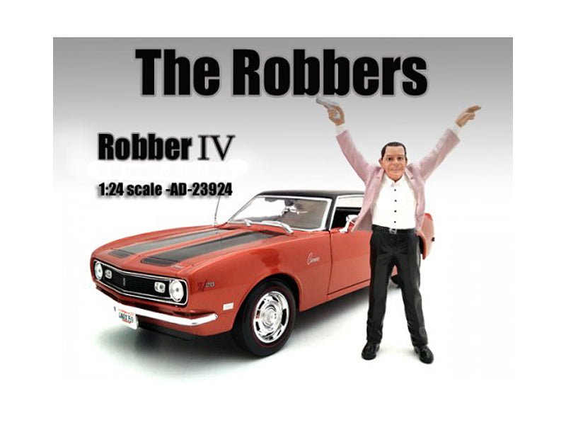 1:24 Scale American Diorama Robbers Robber IV Figure - Perfect for Model Car Displays, Diorama Scenes & Collectors