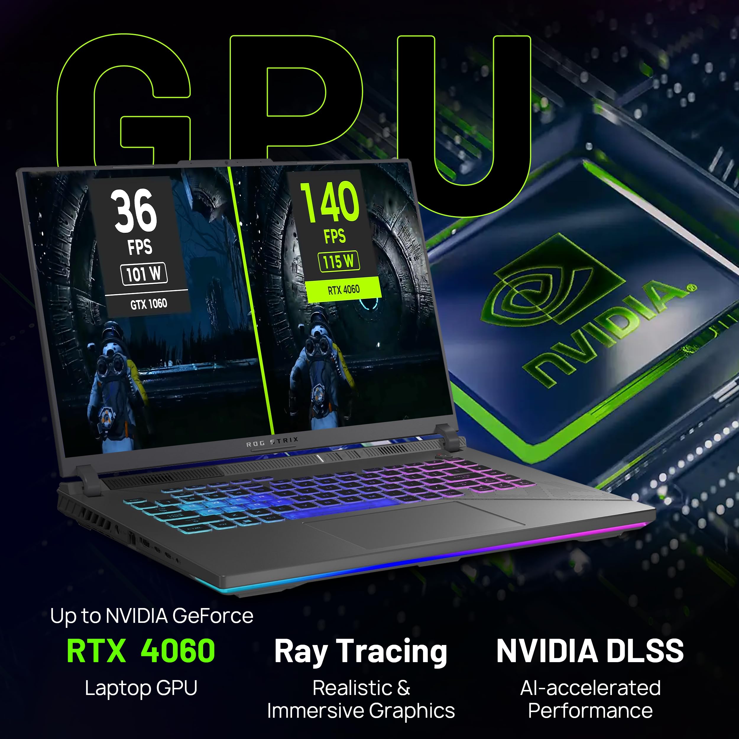 ASUS ROG Strix G16 Gaming Laptop - i9, RTX 4060, 64GB RAM for Pro Gaming