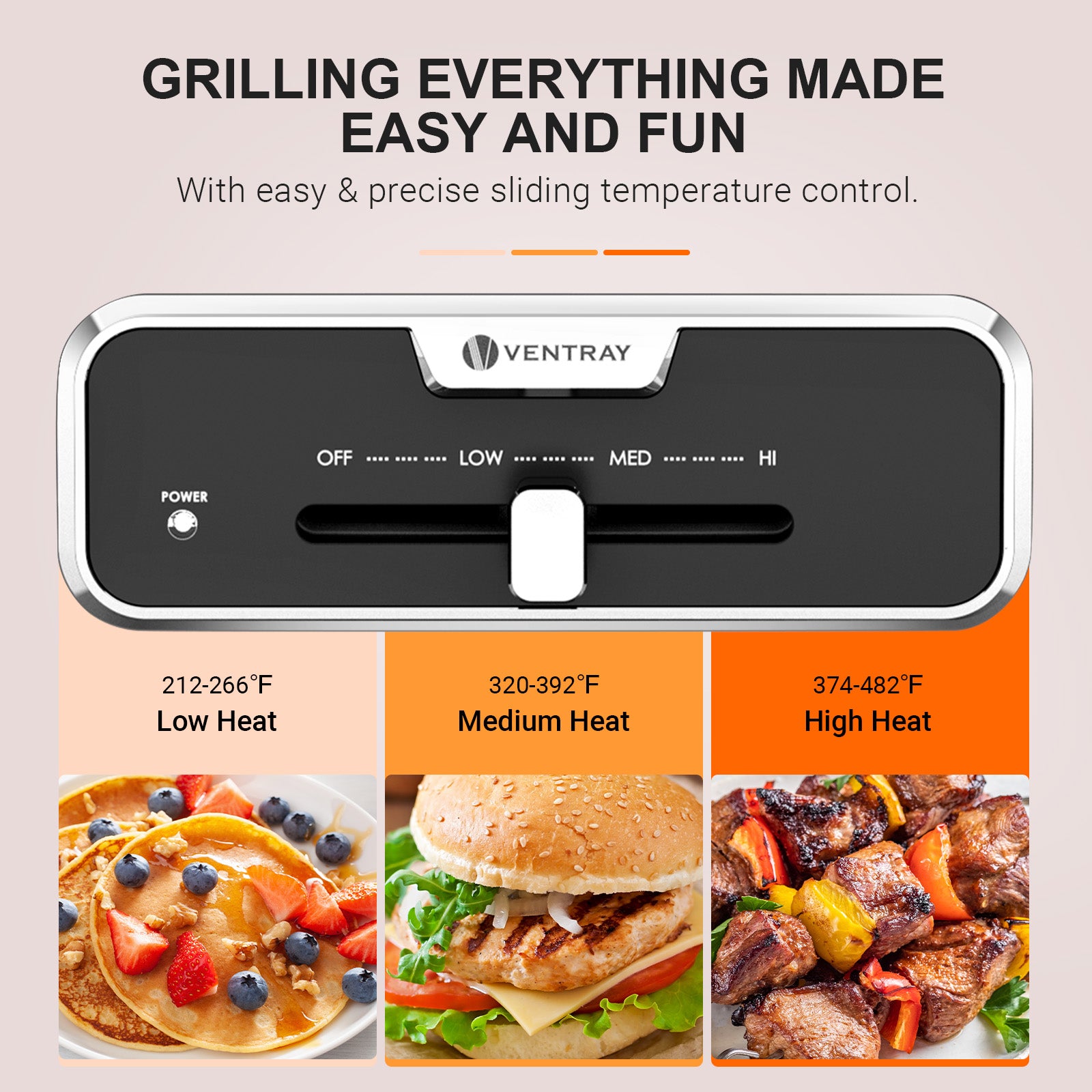 Classic 2.0 Indoor Electric Grill with Deep Fryer & Steamer - Perfect for Home Cooking, Healthy Meals & Family Gatherings