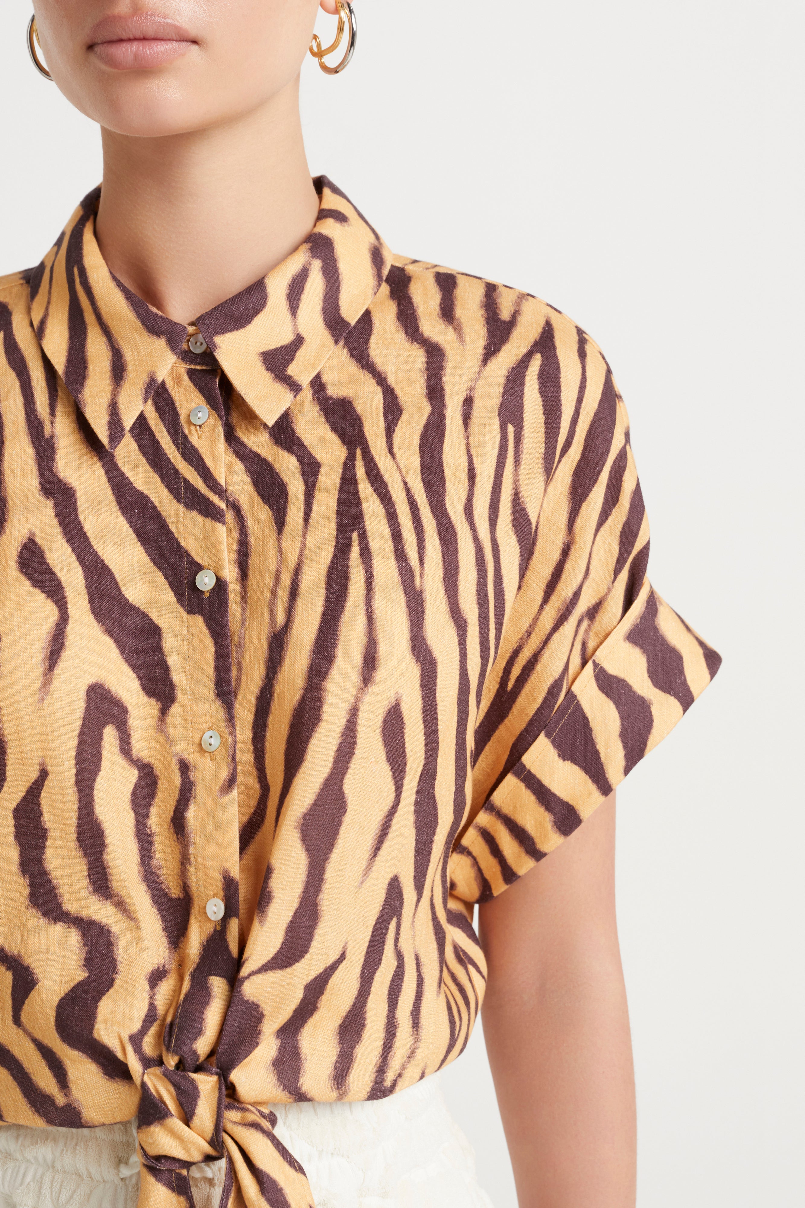 Husk Calipso Printed Shirt for Men - Stylish Casual Wear for Summer Outings and Beach Vacations