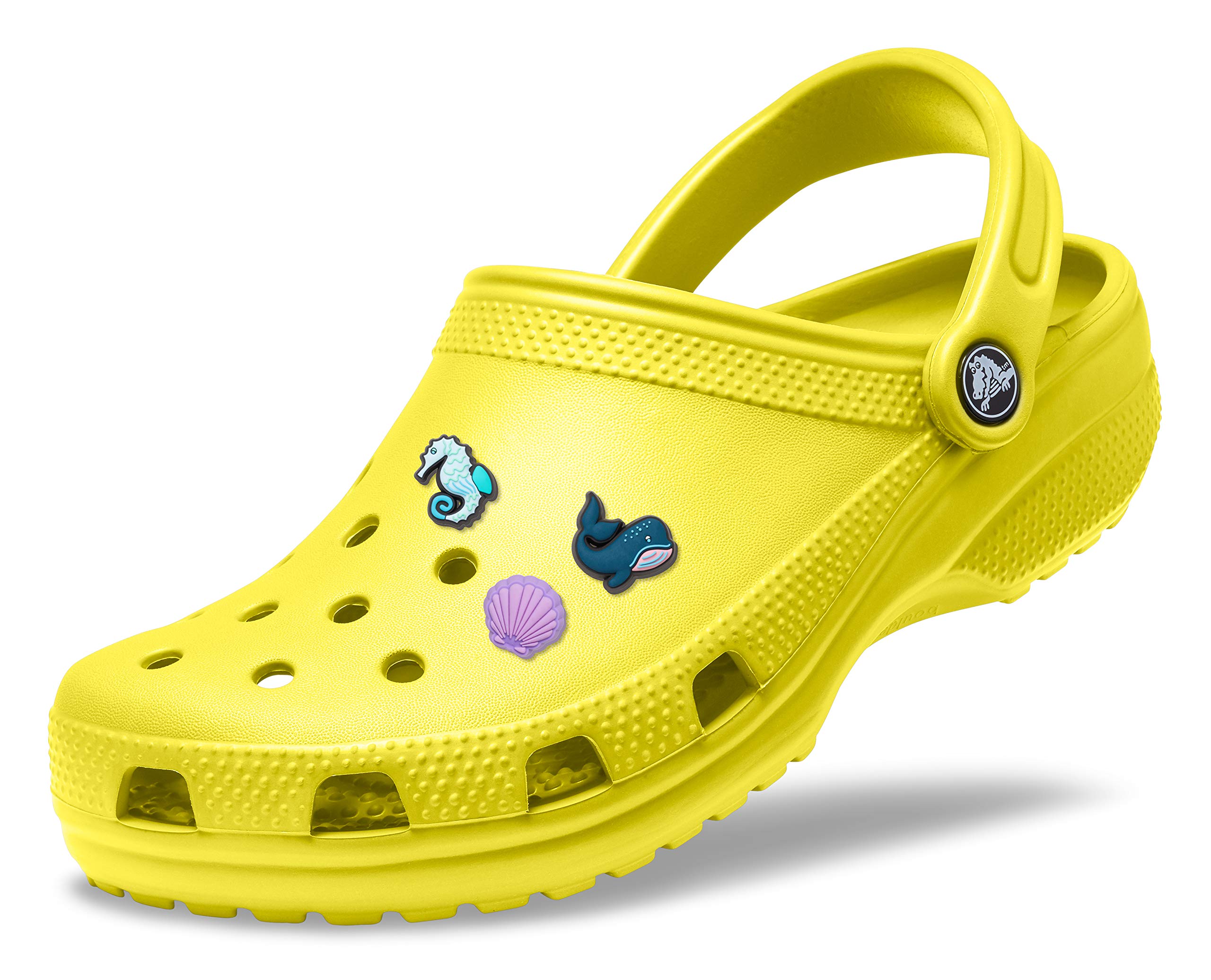 Crocs Classic Clog for Men & Women - Comfortable Slip-On Shoes with 3-Pack Jibbitz Charms - Perfect for Casual Wear, Beach, Garden & Indoor Use