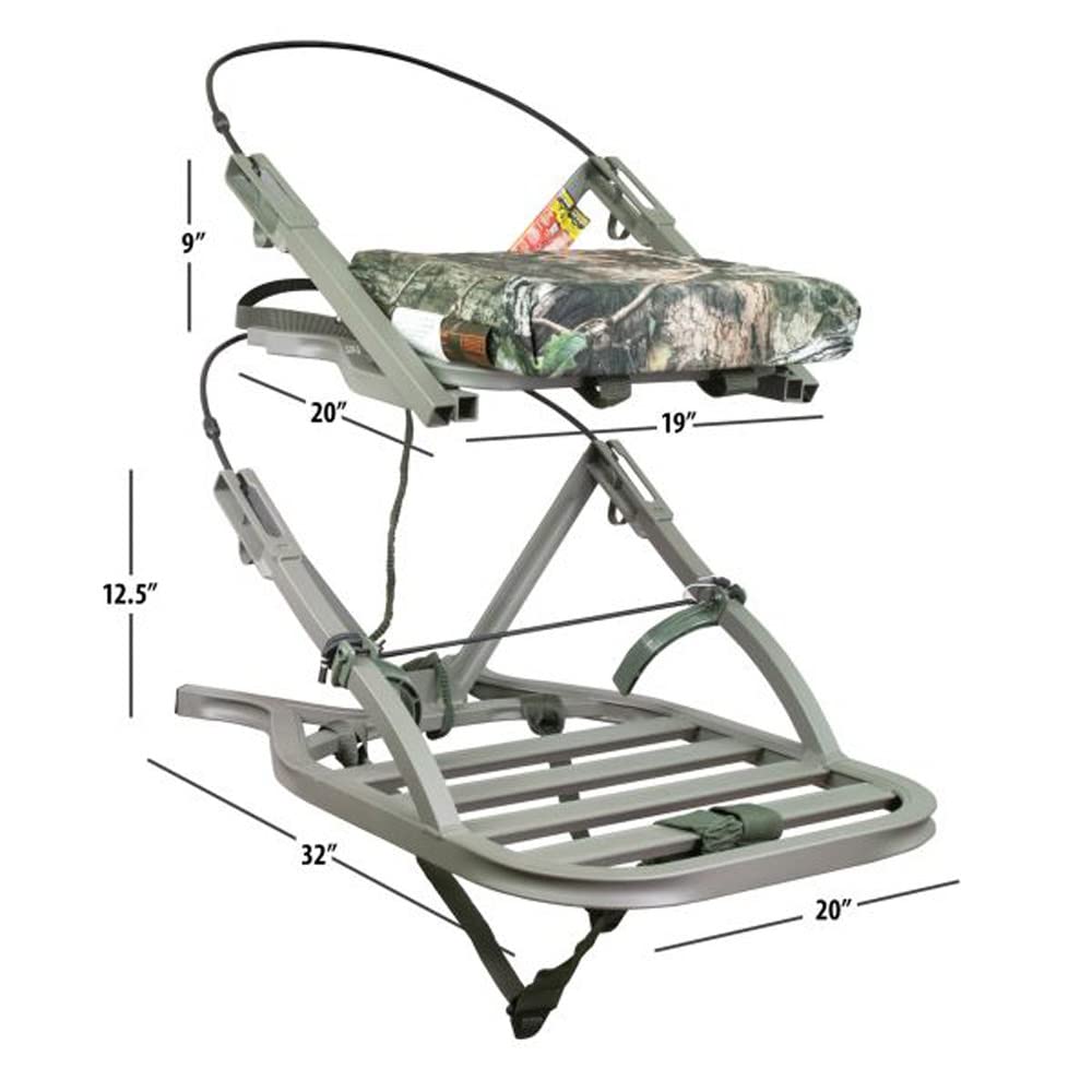 Summit Treestands OpenShot SD Climbing Treestand - Mossy Oak Camo Hunting Tree Stand for Deer Hunting | Lightweight & Quiet Design for Outdoor Adventures