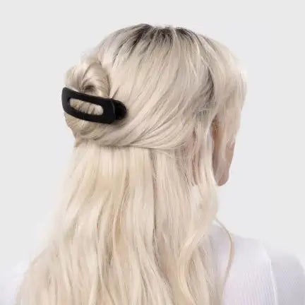 2-Piece Flat Lay Claw Clip Set - Black & Tortoiseshell Hair Clips for Women | Perfect for Ponytails, Buns & Everyday Hairstyles