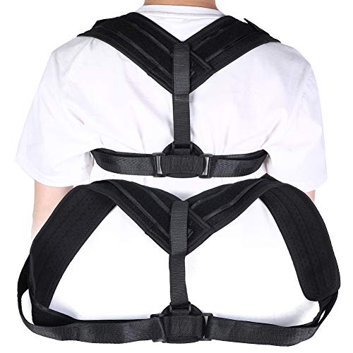 Brrnoo Adjustable Posture Corrector - Breathable Upper Back Brace & Clavicle Support for Neck, Back & Shoulder Pain Relief - Ideal for Office Work, Gaming & Daily Comfort