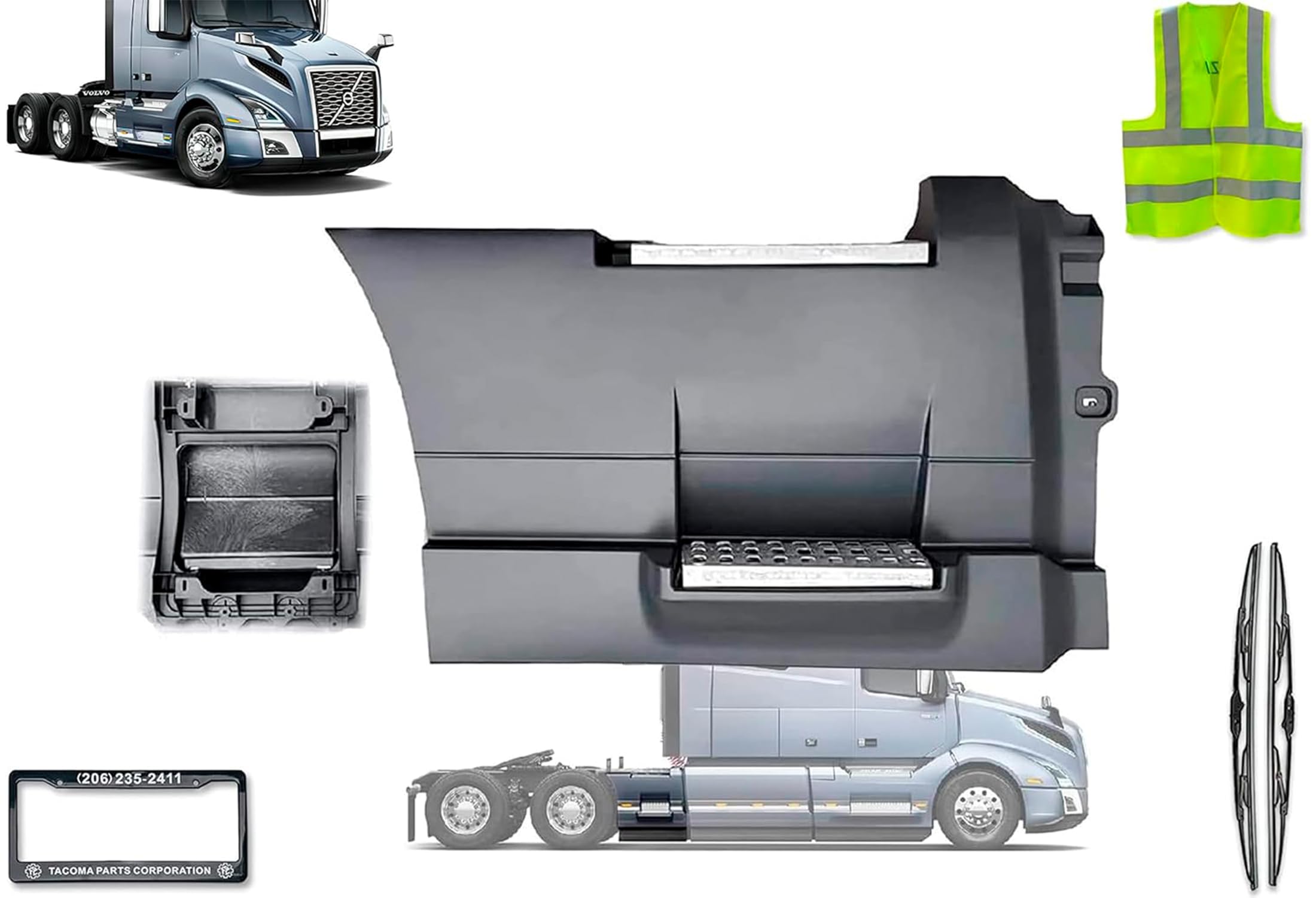 KOZAK Right Passenger Side Rear Step Fairing Panel 39