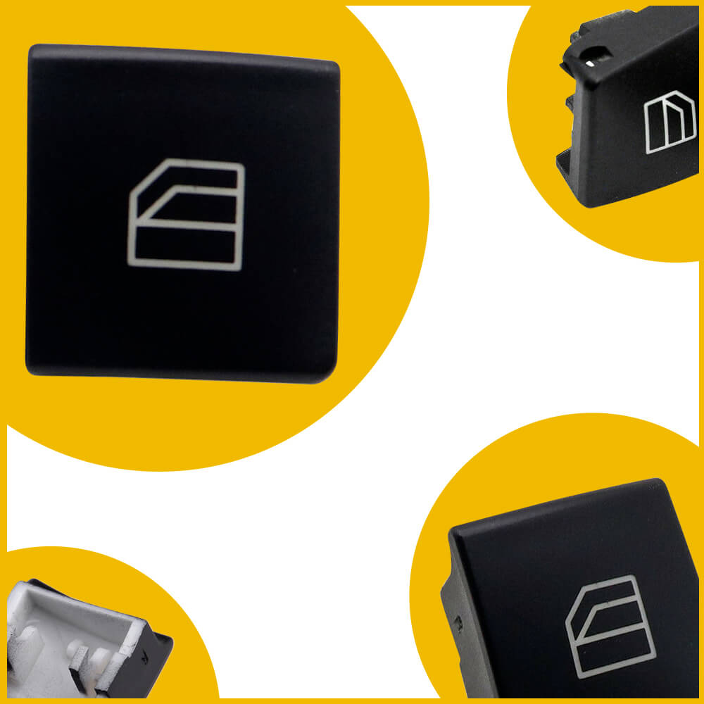 4Pcs Mercedes Benz Interior Window Switch Button Covers - Compatible with [Model Years] - Enhance Car Interior & Prevent Scratches (Perfect for Daily Driving & Car Maintenance)