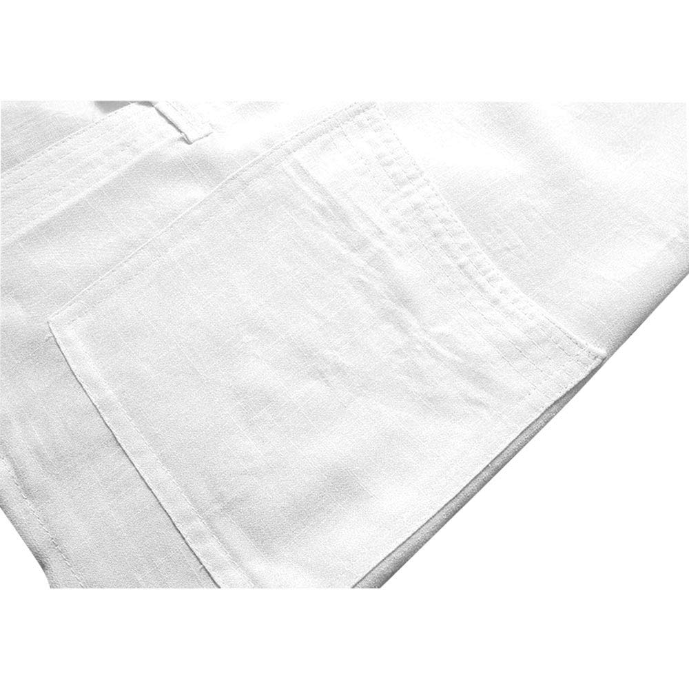 ZooBoo Men's Kung Fu Short Sleeve Shirt - Traditional Chinese Tang Suit Martial Arts Top | Perfect for Tai Chi, Kung Fu Practice & Cultural Events