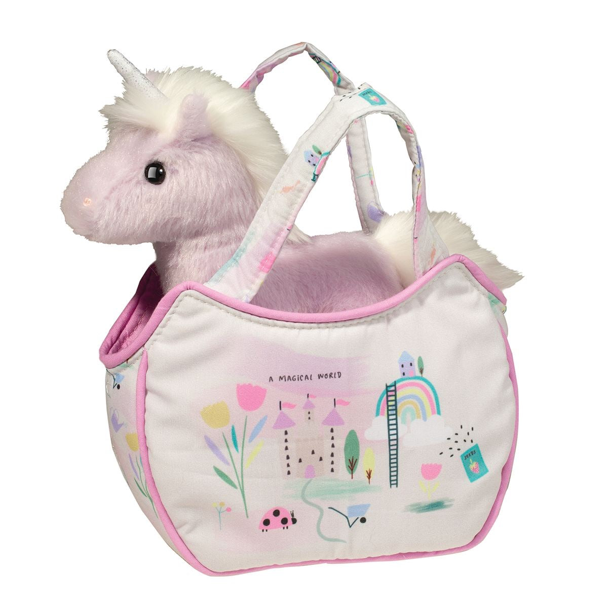 Unicorn Plush Backpack for Girls - Cute & Soft Stuffed Animal School Bag - Perfect for School, Travel & Daily Use