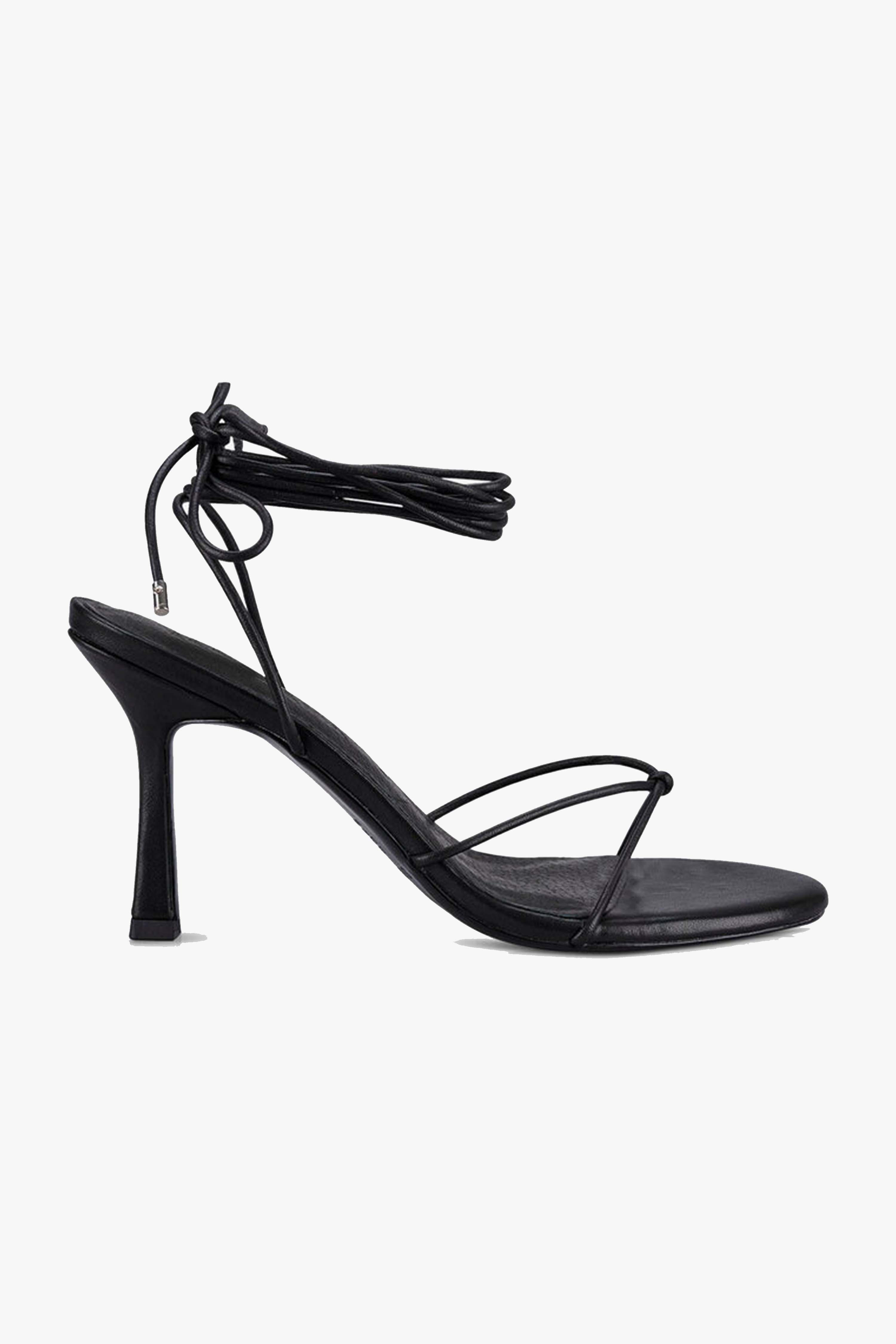 Honey Black Ankle Strap Heels - Women's Elegant High Heel Sandals for Parties, Weddings & Date Nights
