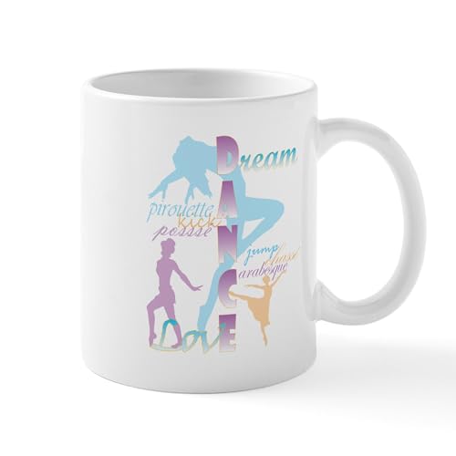 White - Dream Dance Love Mugs