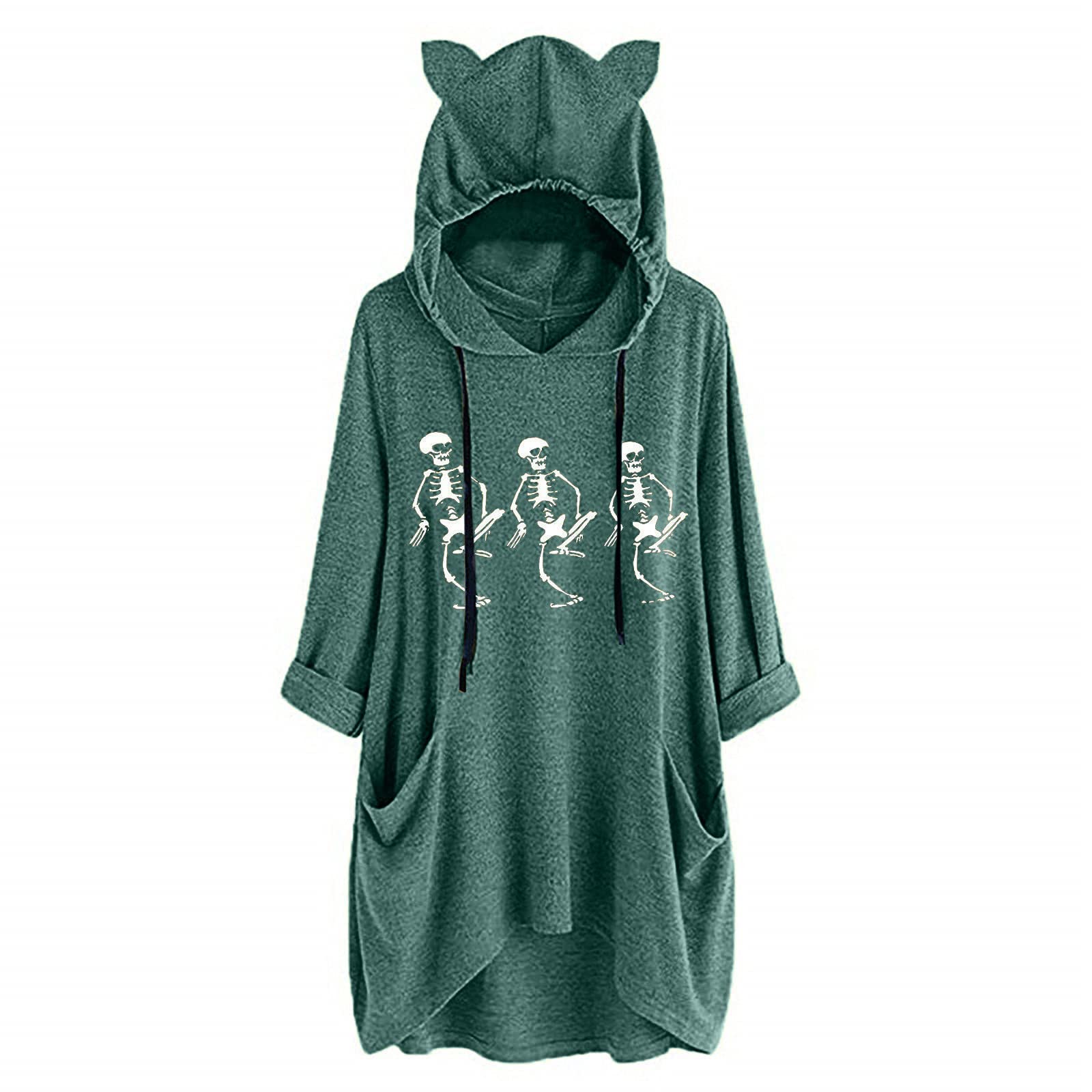 Women's Oversized Sweatshirt - Fashion Print Hoodie for Casual Winter Wear | Cozy Long Sleeve Pullover for Lounge, Travel & Street Style