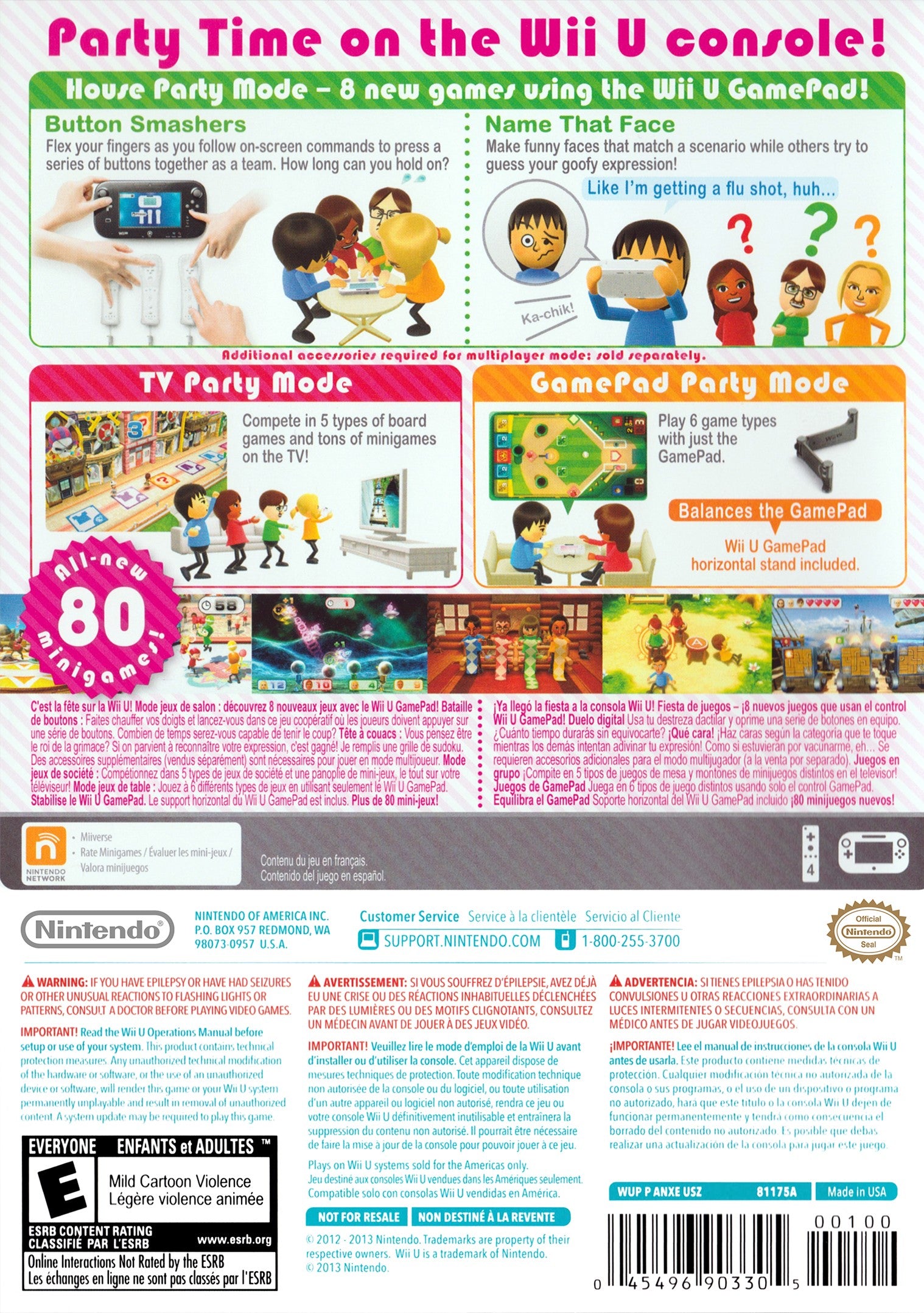 Used Wii Party U Video Game - Fun Multiplayer Party Game for Nintendo Wii U | Great for Family Game Nights & Social Gatherings
