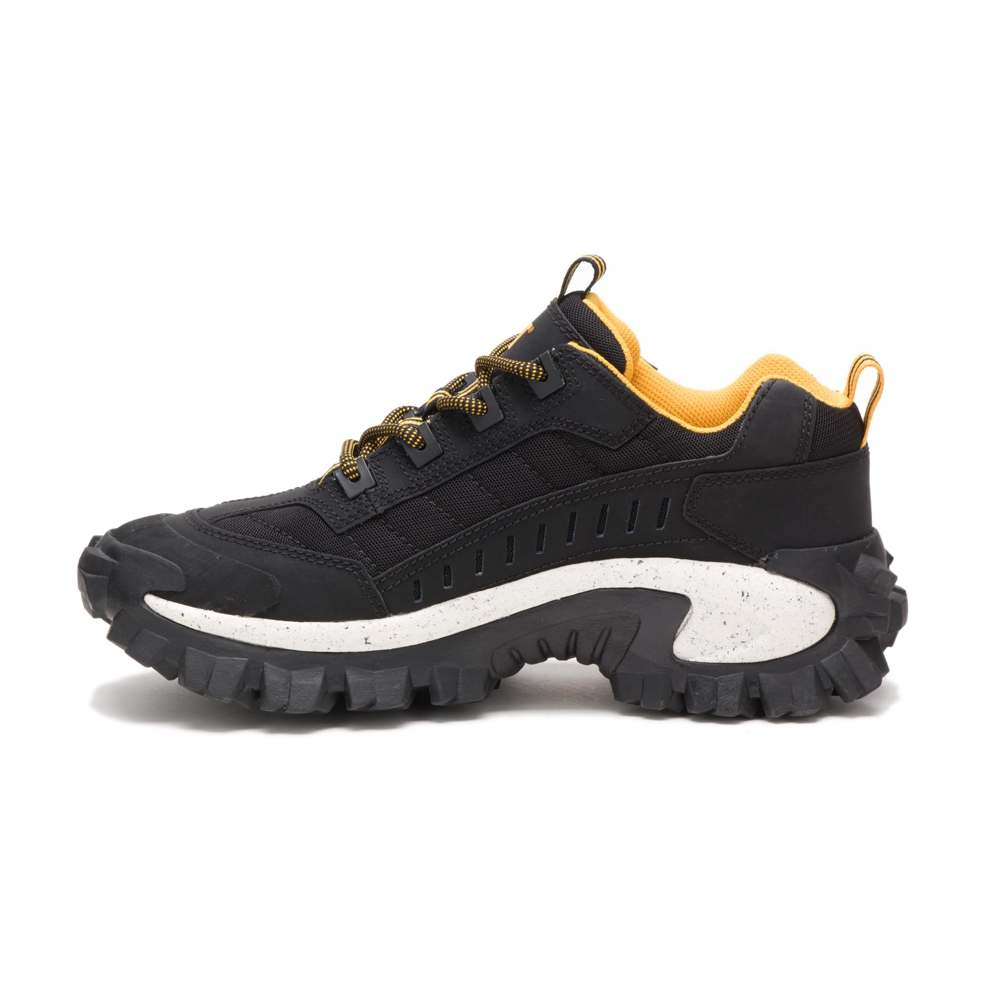 Cat Footwear Unisex Intruder Sneaker - Black/Black - Men's Size 6 US | Durable Work Shoes for Construction, Hiking & Outdoor Activities