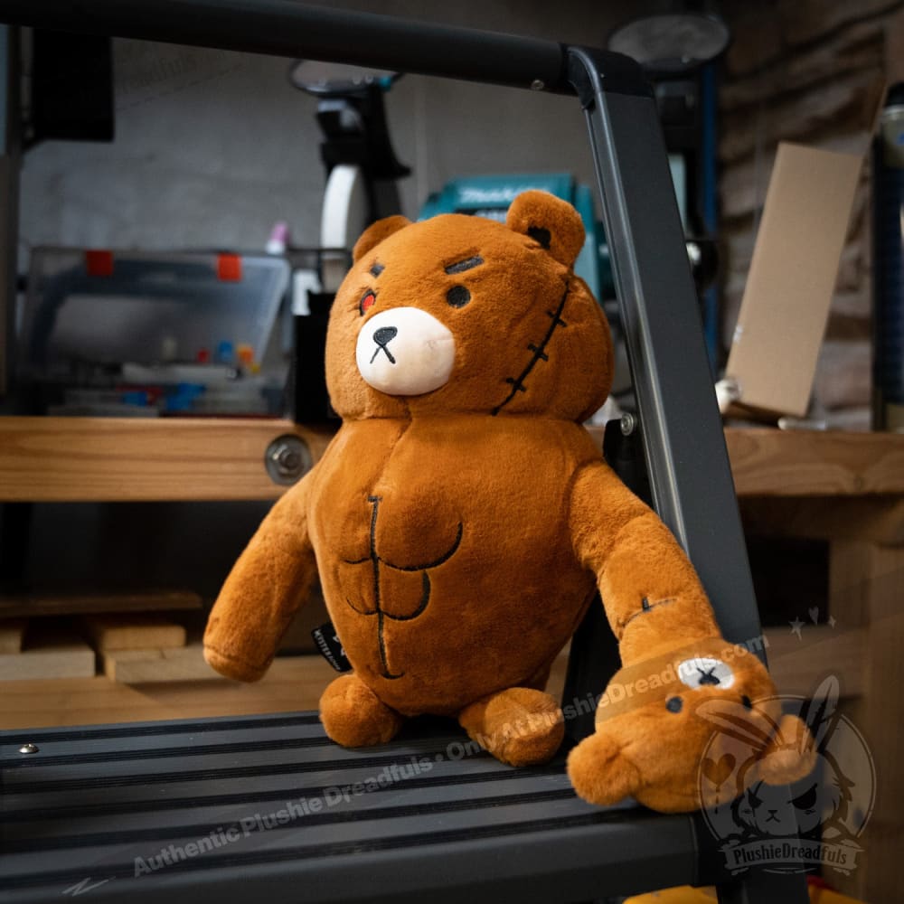 Plushie Dreadfuls Bearfisted Ripped Bear Stuffed Animal Toy - Cute Huggable Plush for Kids, Gift for Bear Lovers, Perfect for Bedroom Decor & Comfort