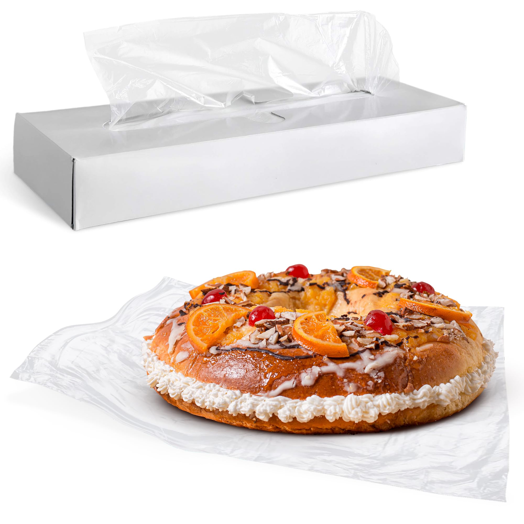 APQ Clear Deli Plastic Sheets - 15 x 10.75 Inch Precut Sandwich Wraps (Pack of 10,000) | Food Safe, BPA Free | Perfect for Delis, Bakeries & Catering Businesses