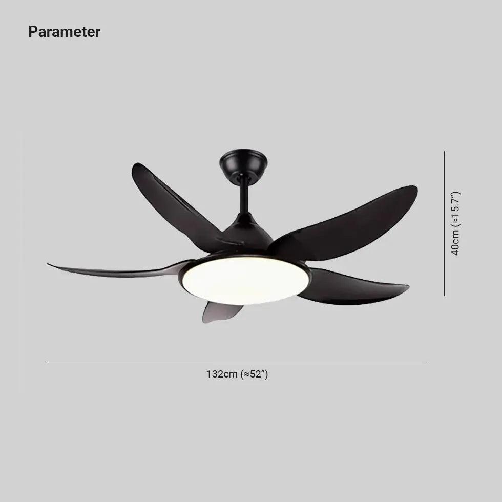 Modern White Ceiling Fan with Light - Energy Efficient & Quiet, Perfect for Living Room, Bedroom, or Office Cooling and Lighting