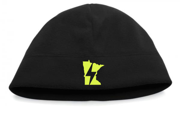 TCRC MN Fleece Hat for Men & Women - Soft Winter Beanie with Warm Fleece Lining, Unisex Black Skull Cap for Cold Weather - Perfect for Skiing, Snowboarding & Outdoor Activities
