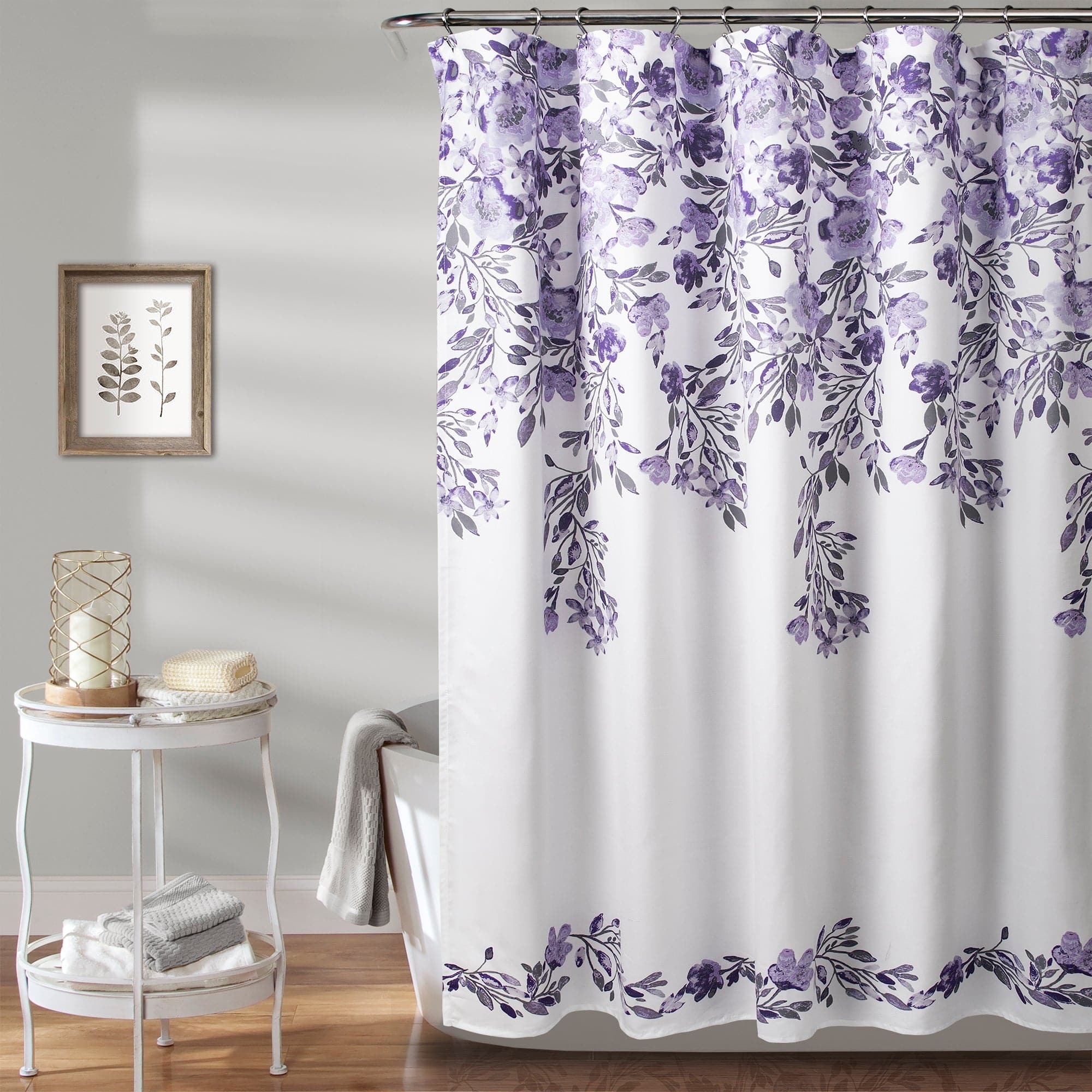 Stylish Tanisha Shower Curtain - Waterproof Bathroom Decor with Hooks - Perfect for Modern Homes & Spa-Like Bathrooms