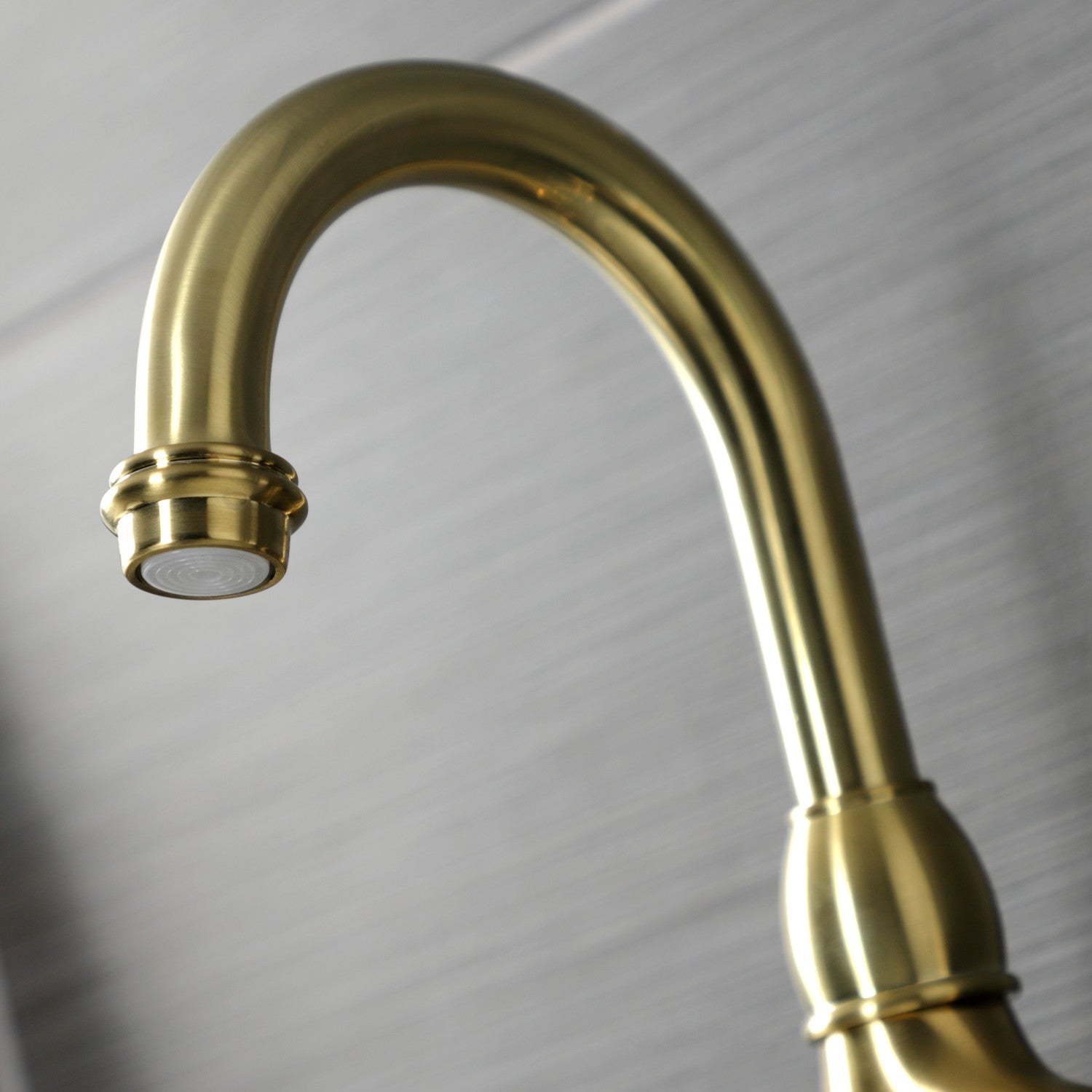 Bel Air KS7997BPL Brushed Brass Two-Handle 3-Hole Deck Mount Bathroom Sink Faucet with Pop-Up Drain - Perfect for Modern Bathrooms, Powder Rooms & Guest Baths