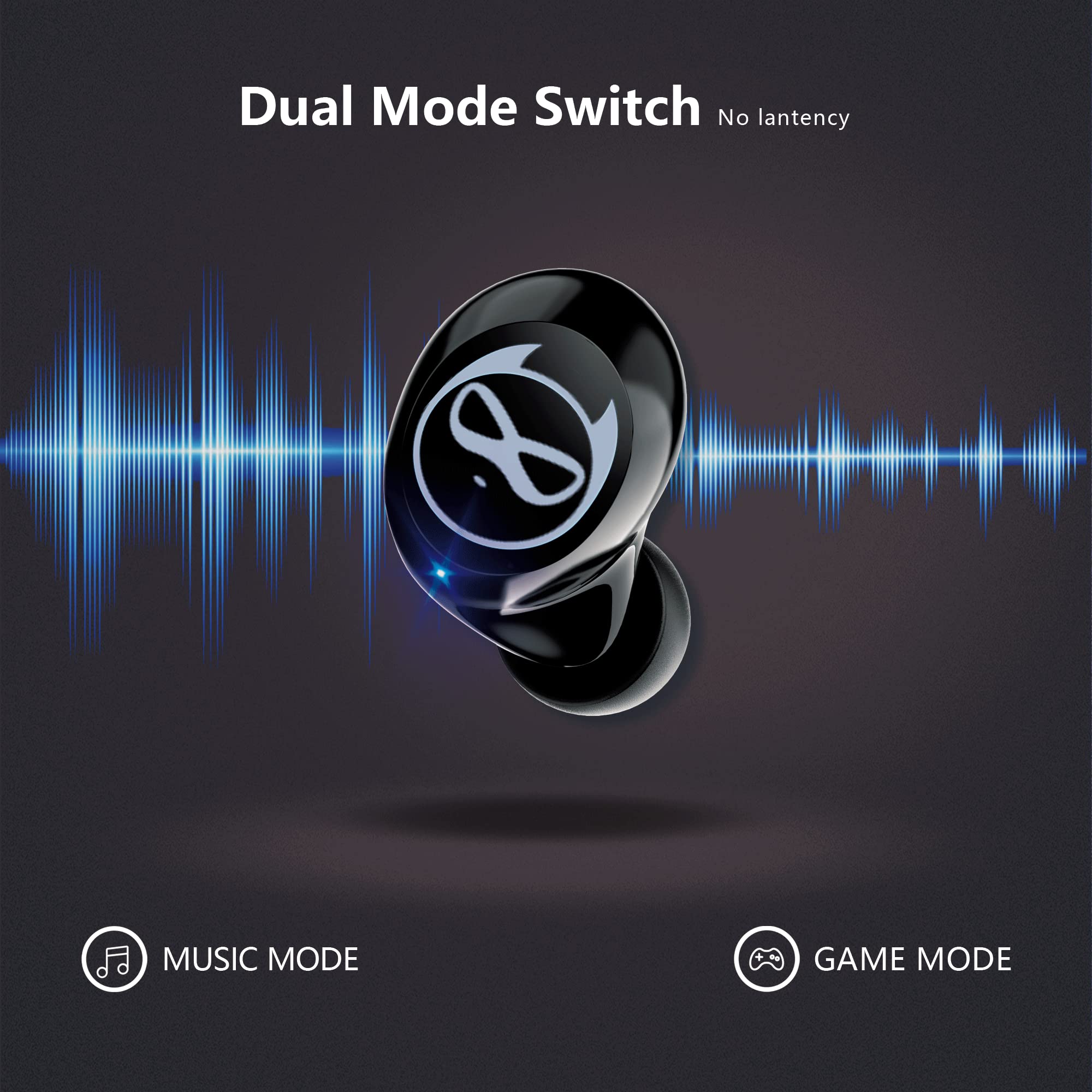 **Kids Wireless Bluetooth Earbuds with Mic - 36H Playtime, IPX6 Waterproof, HiFi Stereo, Touch Control, LED Display - Perfect for Gaming, School & Outdoor Activities**