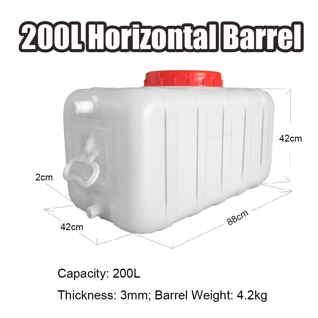 50L/100L/150L/200L Portable Water Storage Tank - Outdoor Camping & Hiking Water Container Jug for Emergency, RV, Travel & Survival Water Supply