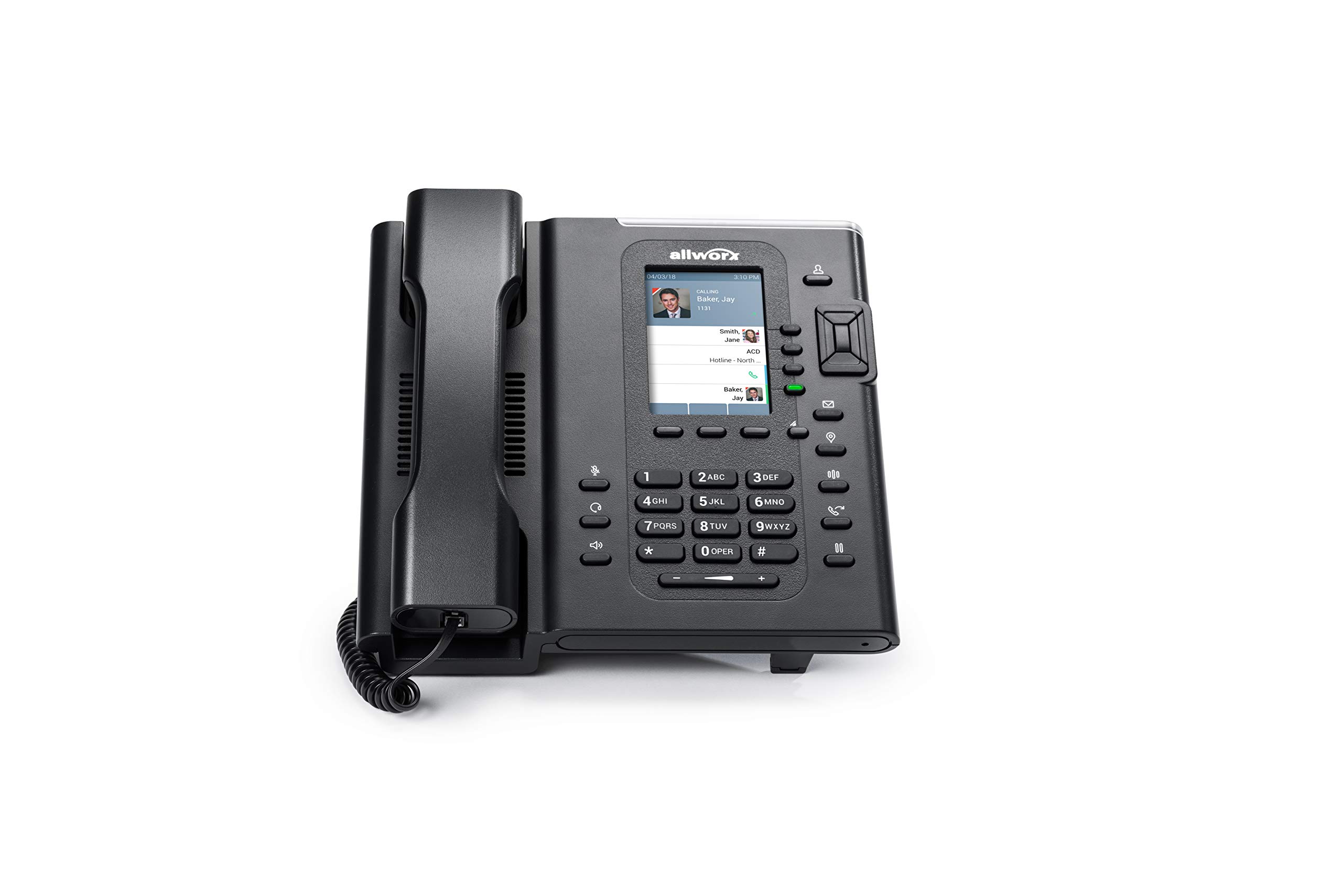 Allworx 9304 Verge IP Business Phone (8113040) - VoIP Desk Phone for Office Communication with HD Audio & 4-Line Support