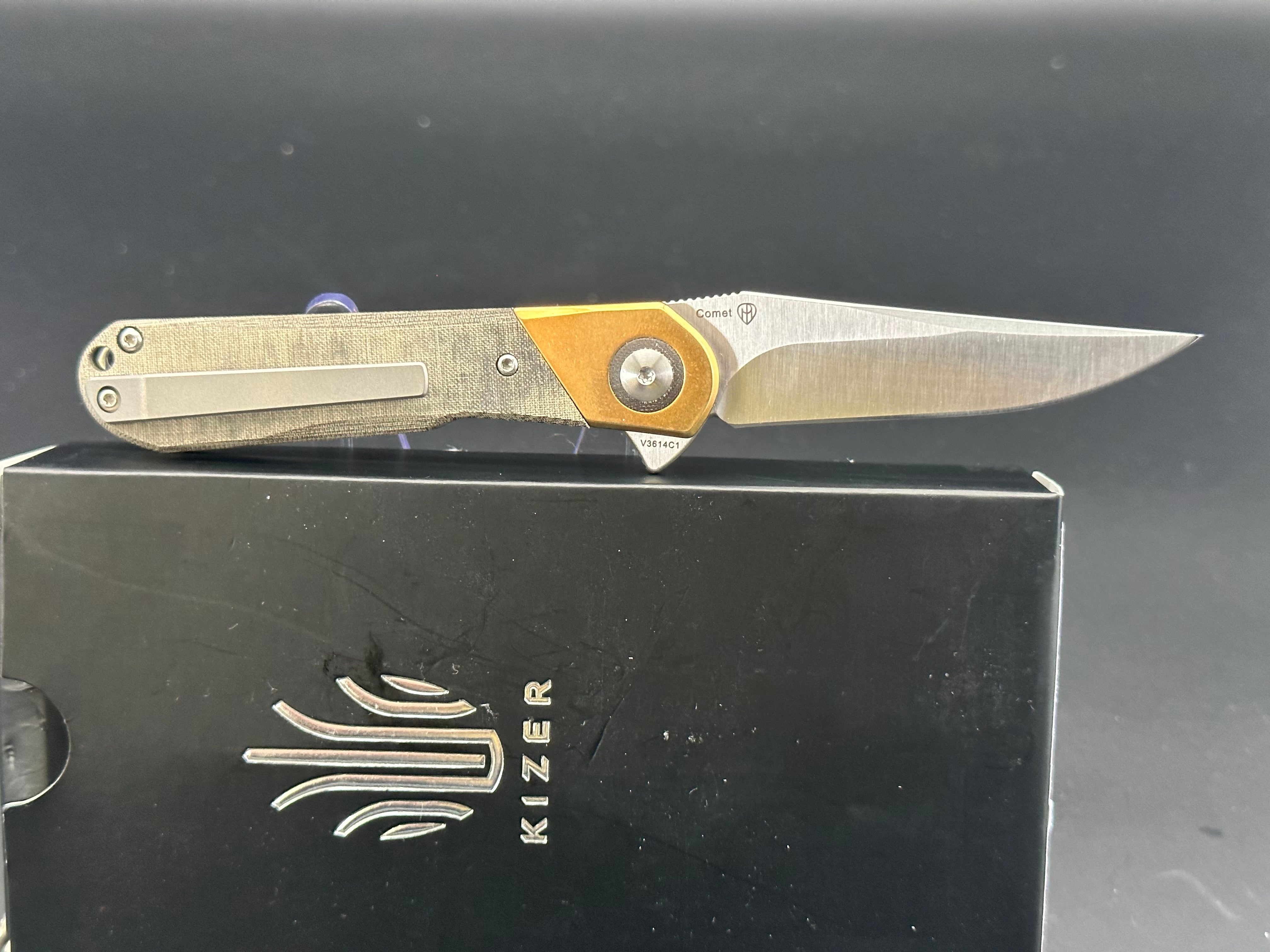 Kizer Comet EDC Pocket Knife - High-Quality Folding Knife for Outdoor, Camping & Everyday Carry | Durable & Sharp Blade for Hiking, Survival & Utility Tasks