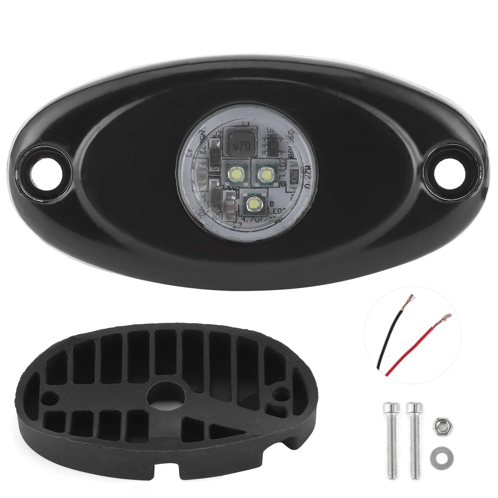 Akozon 9W LED Ambient Light Kit for Motorcycle & Auto Chassis - Wheel Eyebrow Decoration, Reversing & Ceiling Atmosphere Lighting - Perfect for Night Riding & Vehicle Customization