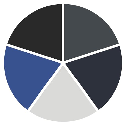 2-black/Dark Grey/Navy Blue/Light Grey/Royal Blue