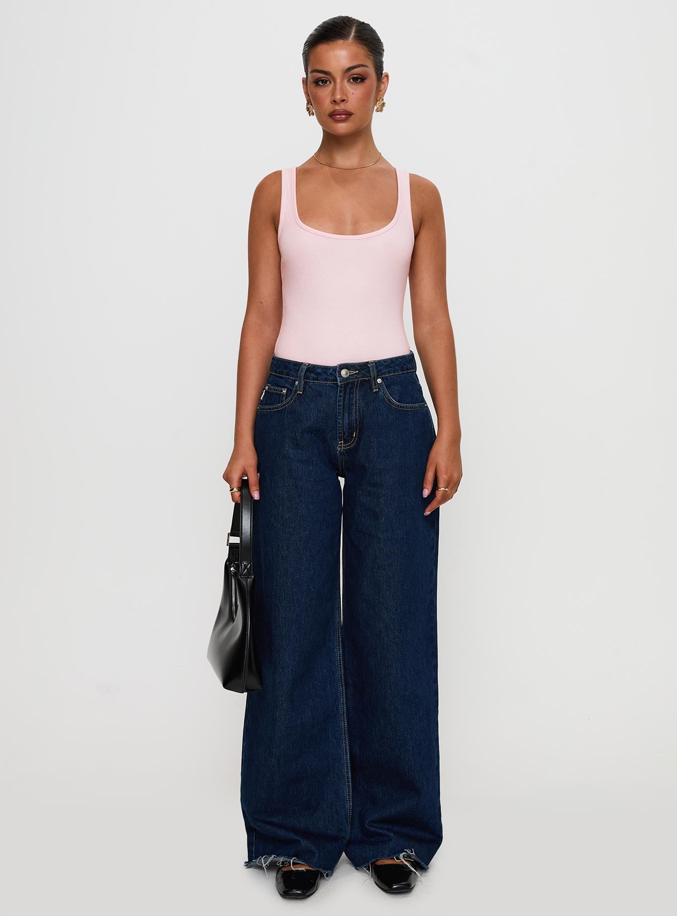 Baseline Ribbed Bodysuit for Women - Soft Stretchy Pink T-Shirt Style Top - Perfect for Layering, Casual Outfits & Everyday Wear