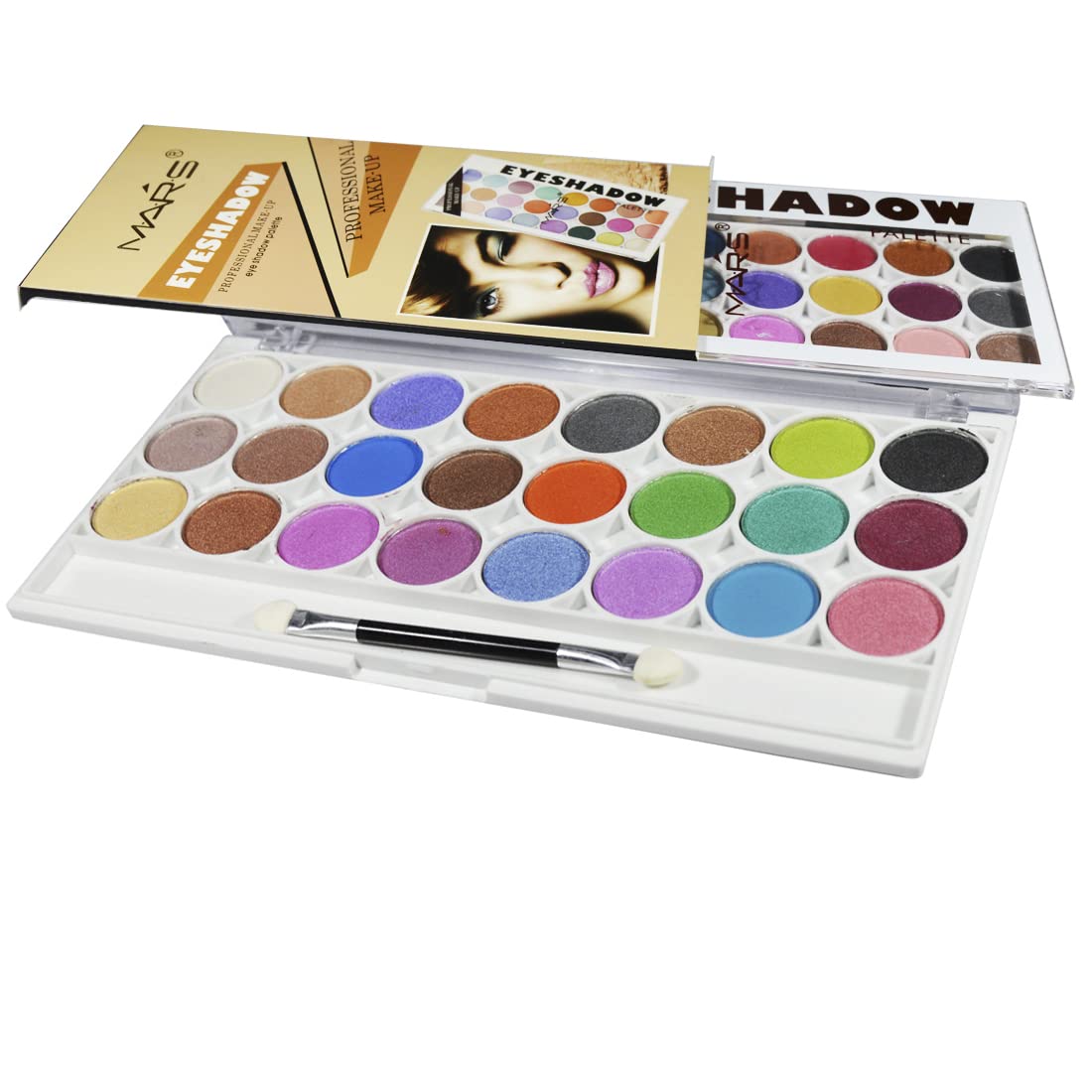 24-Color Long Lasting Eyeshadow Palette by Adbeni - Highly Pigmented, Blendable & Smudge-Proof Makeup for Day & Night Looks | Perfect for Parties, Weddings & Everyday Wear