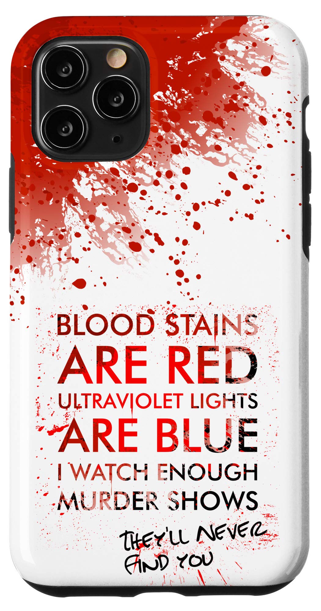 iPhone 11 Pro Case - UV Blue & Blood Red for Men & Women - Daily Protection