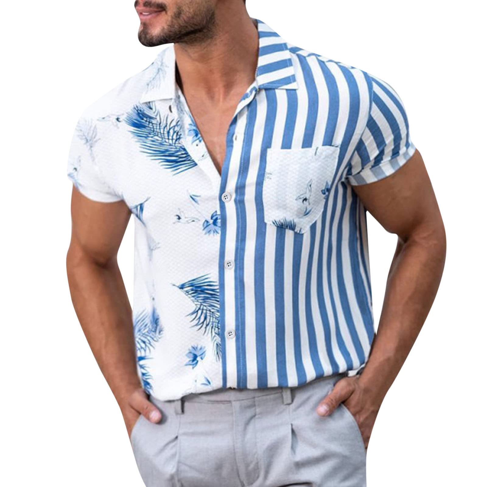 MOKINGTOP Men's Polo Shirts - Casual Cotton Short Sleeve T-Shirts & Henley Shirts for Everyday Wear, Outdoor Activities, and Relaxation